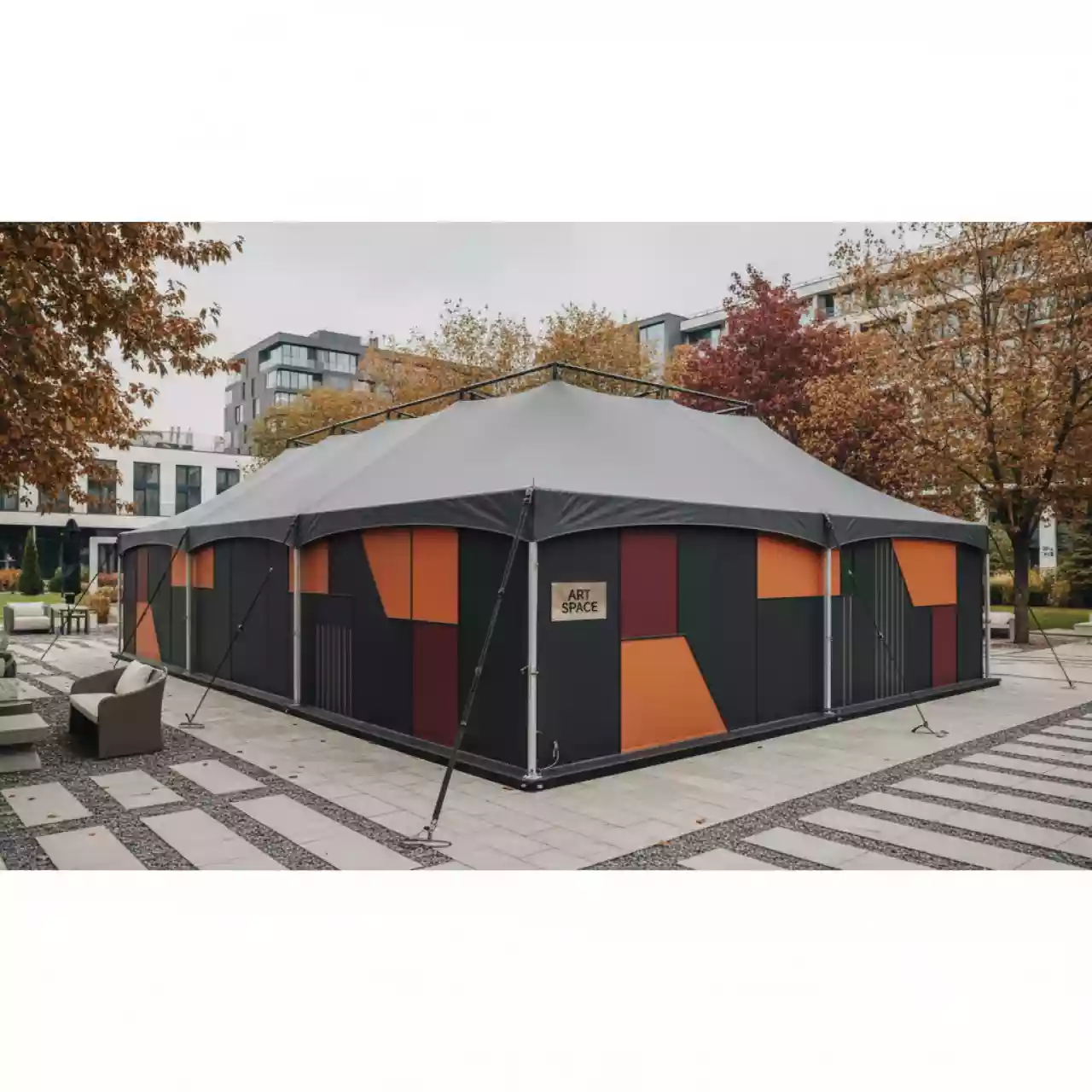 Аренда Шатер 8х24 м в Sport Inn Hotel & Wellness — ART SPACE