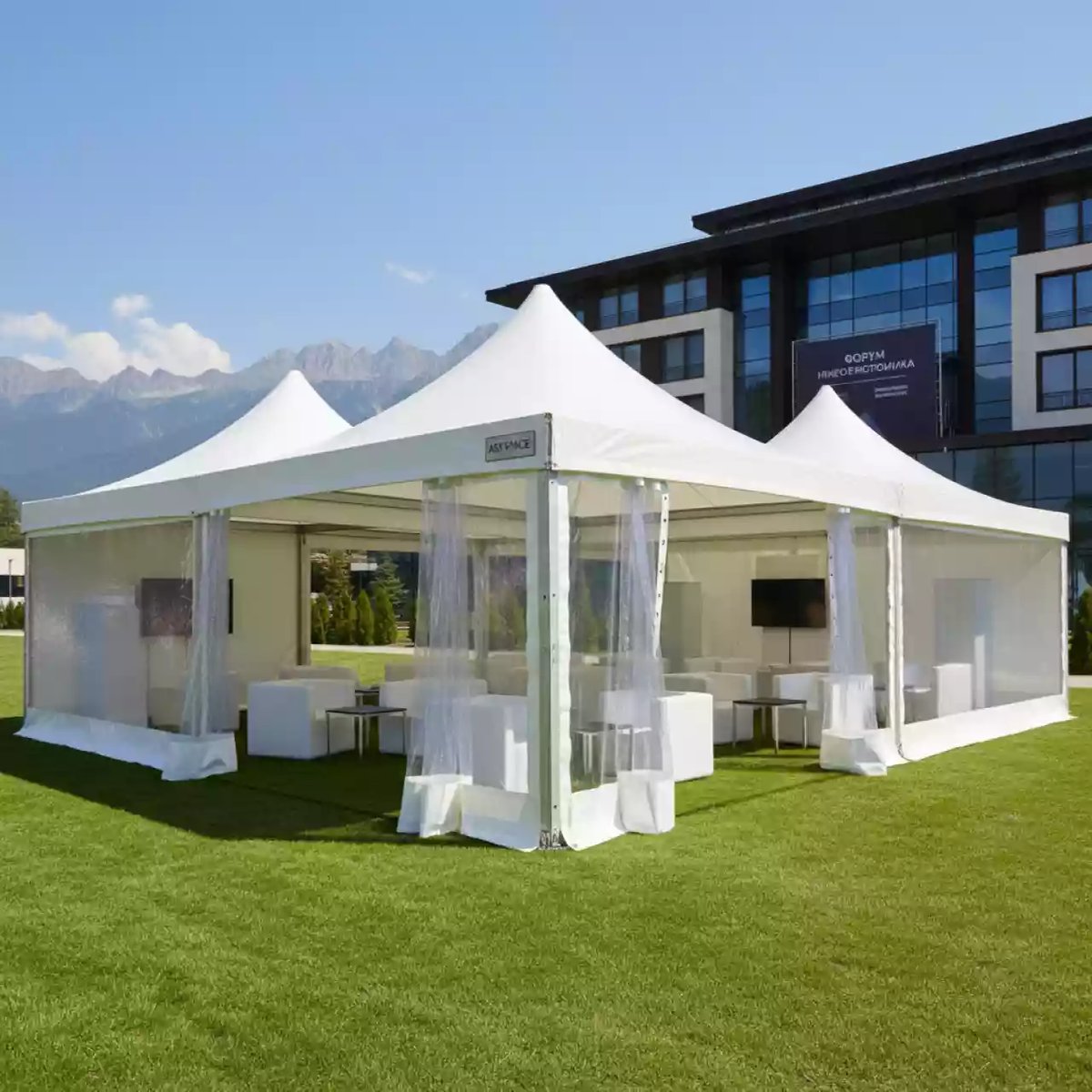 Аренда Шатер 8х8 м в Поляна 1389 Отель и Спа — ART SPACE