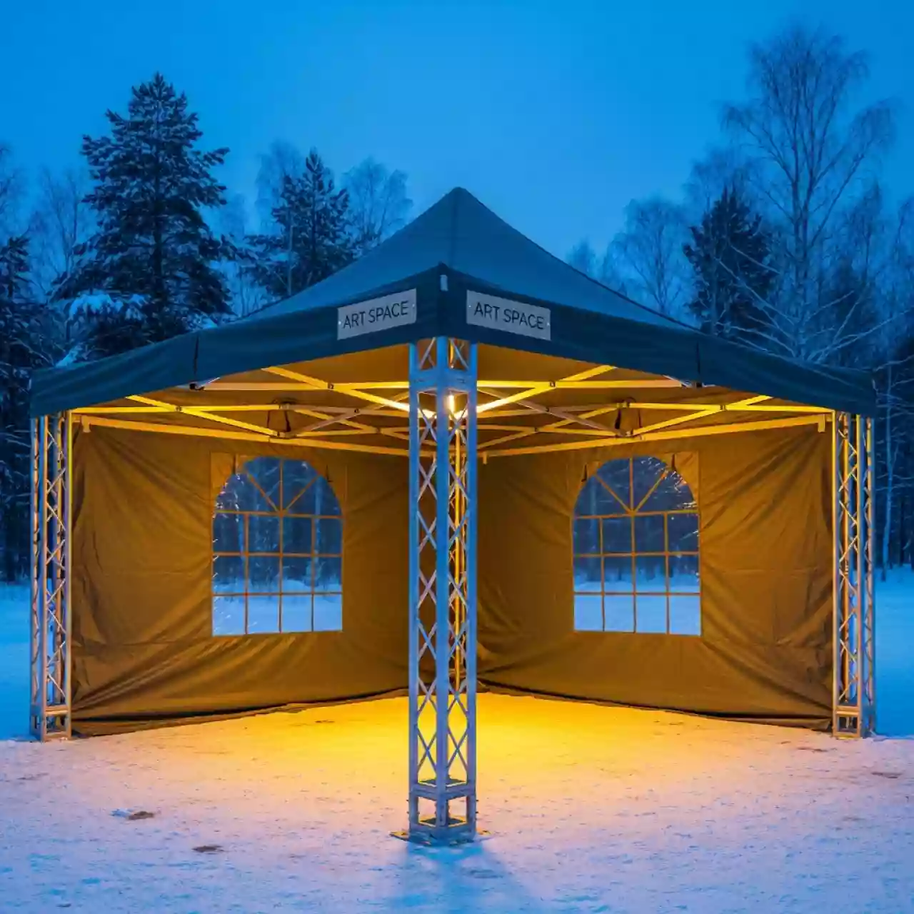 Аренда Шатер алюминиевый 3х4,5 м в санатории «Черноморье» — ART SPACE