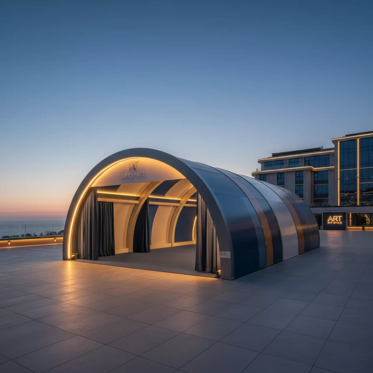 Аренда Шатер арочный 10 м в Mantera Supreme — ART SPACE