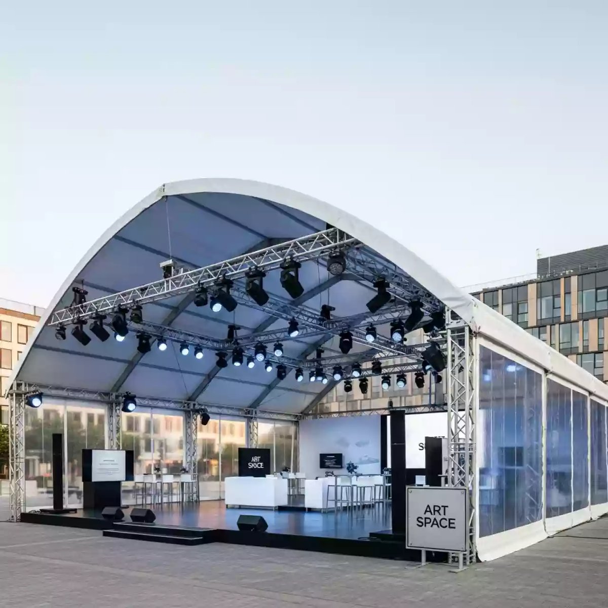 Аренда Шатер арочный 12х12 м на Медальной площади — ART SPACE