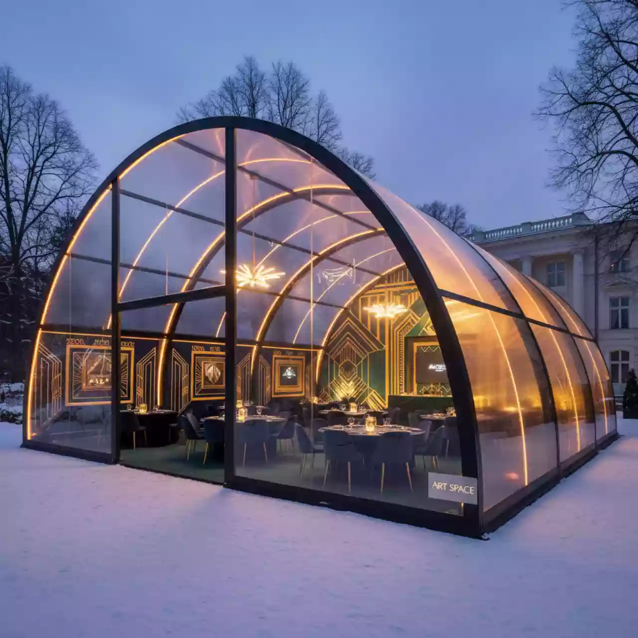 Аренда Шатер арочный 17х20 м в Rodina Grand Hotel & SPA — ART SPACE