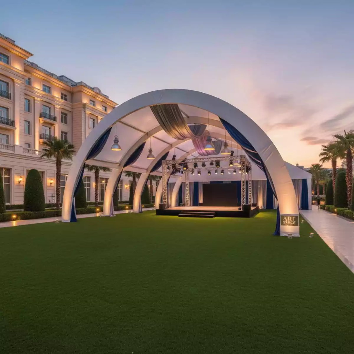 Аренда Шатер арочный 6х6 м 36 м² в Grand Karat Sochi — ART SPACE