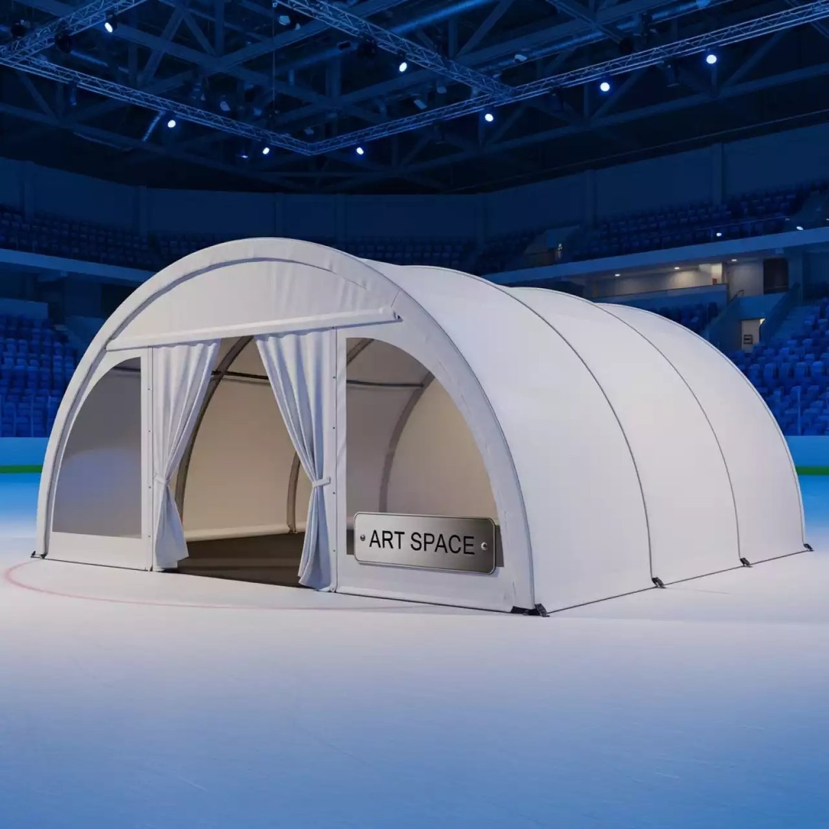 Аренда Шатер арочный ARCH DUNE 6х6 м 36 м² в ледовой арене «Шайба» — ART SPACE
