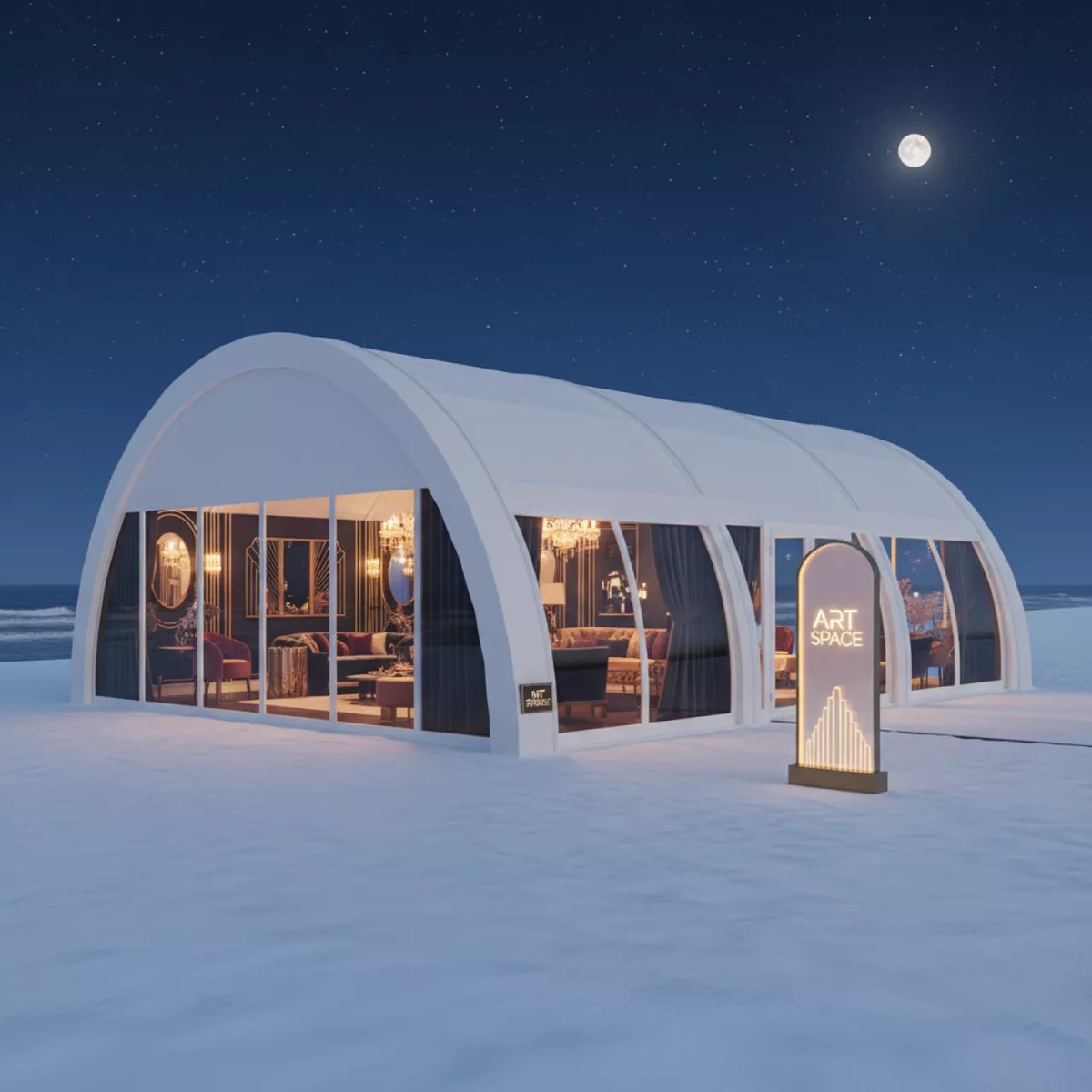 Аренда Шатер арочный Arch Dune RT 100 10 в пляжном клубе Del Mar — ART SPACE