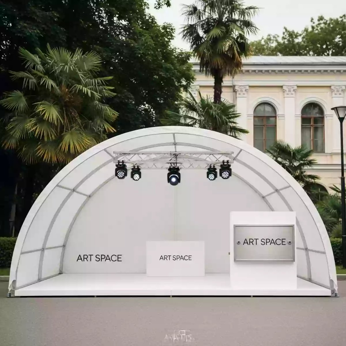 Аренда Шатер арочный Arch Hexa Long RT 290 8х4х2 м в санатории «Металлург» — ART SPACE