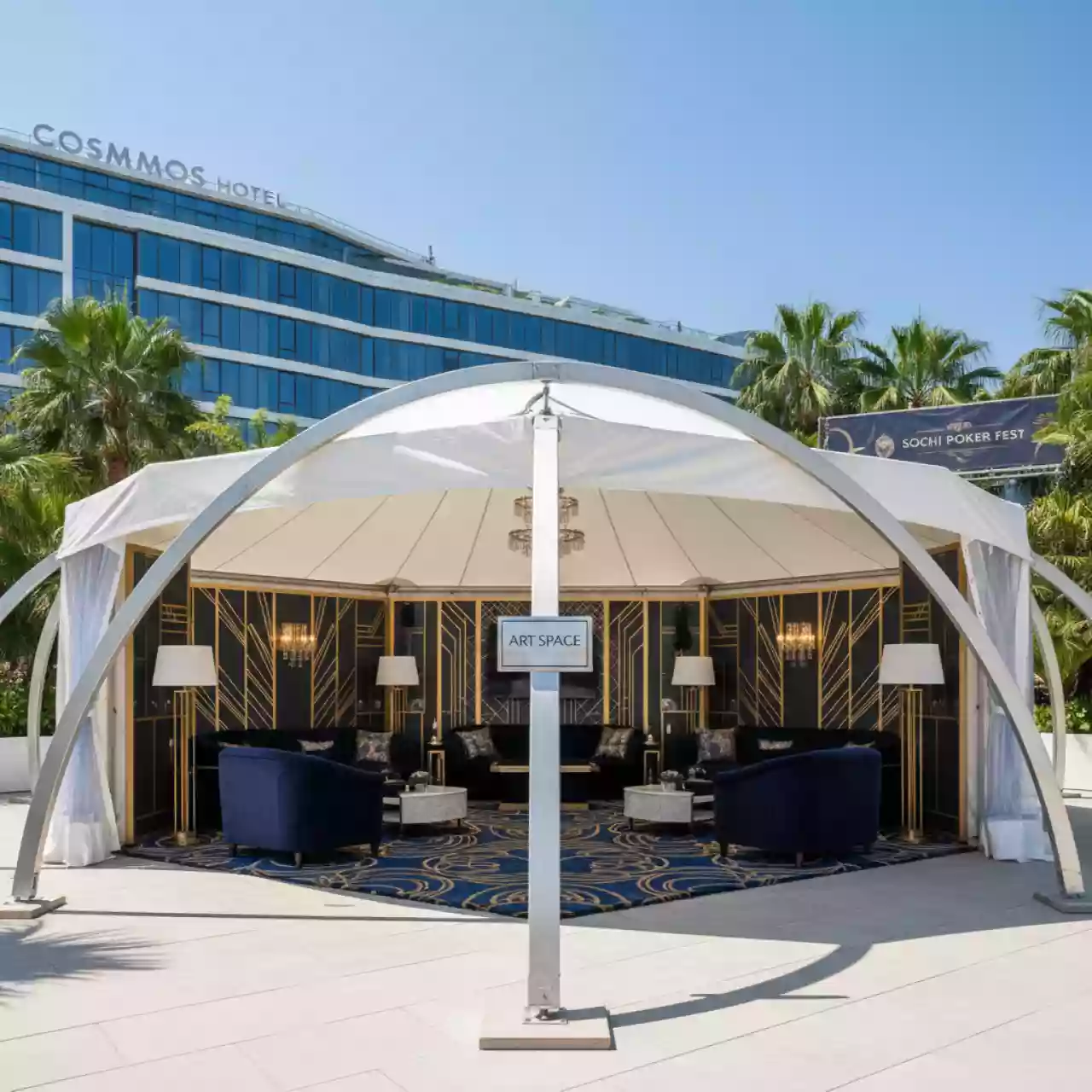 Аренда Шатер арочный Arch Hexa RT 163 8 в Cosmos Sochi Hotel — ART SPACE