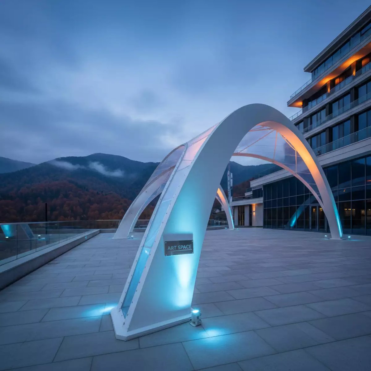 Аренда Шатер арочный Дюна в Sochi Marriott Krasnaya Polyana — ART SPACE