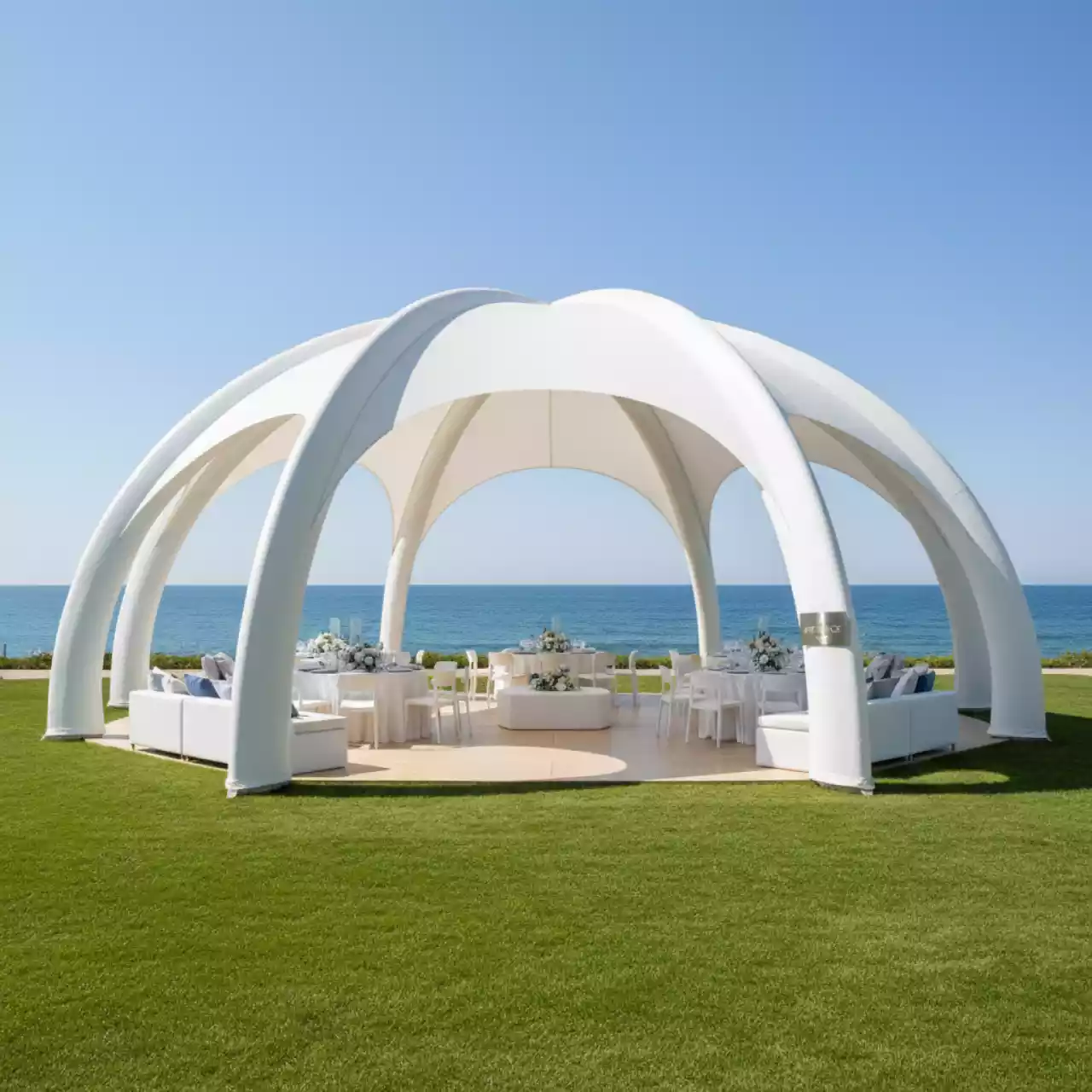 Аренда Шатер арочный октагональный 23,8х23,8 в комплексе «Дагомыс» — ART SPACE