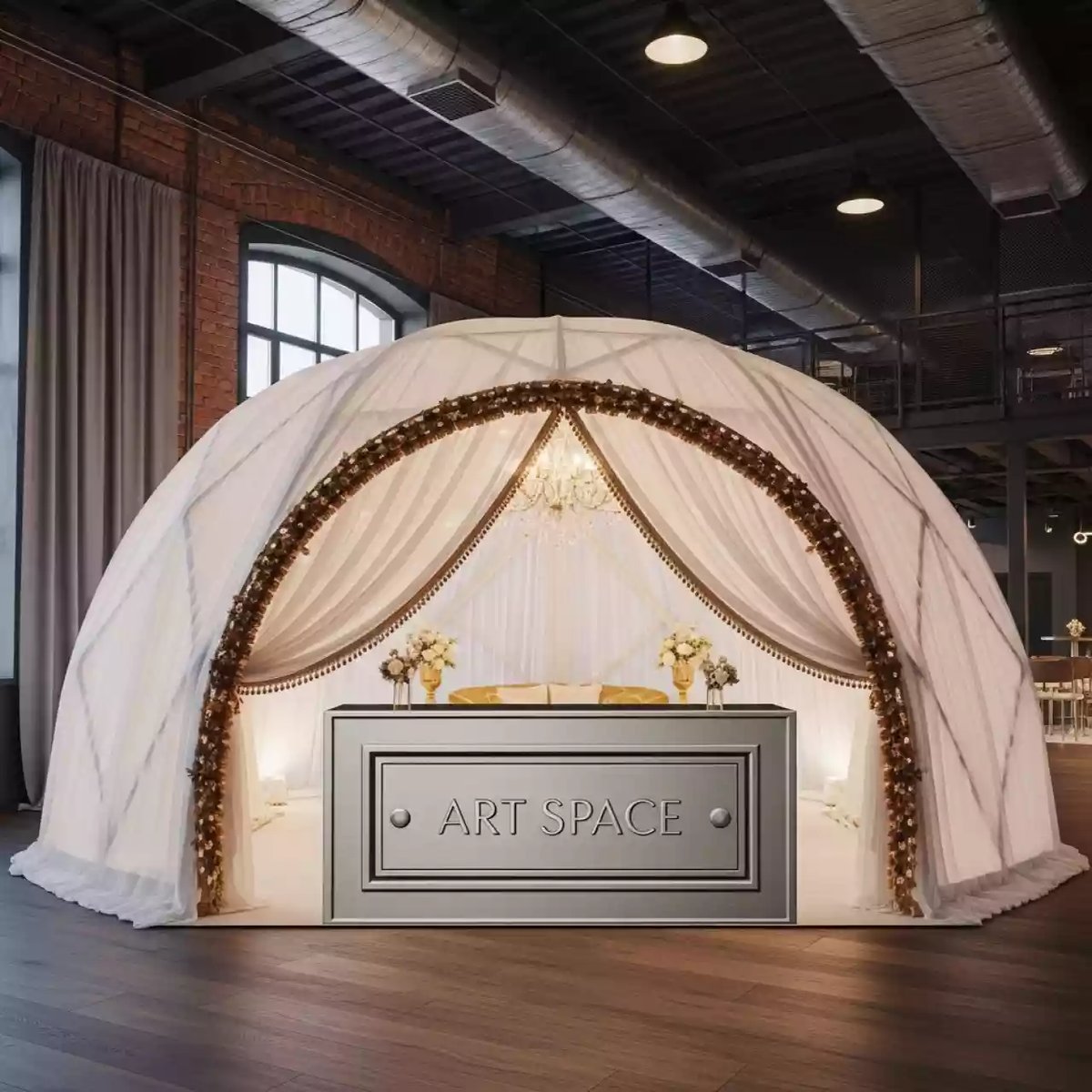 Аренда Шатер арочный октогональ 6 в лофте «Студия 21» — ART SPACE