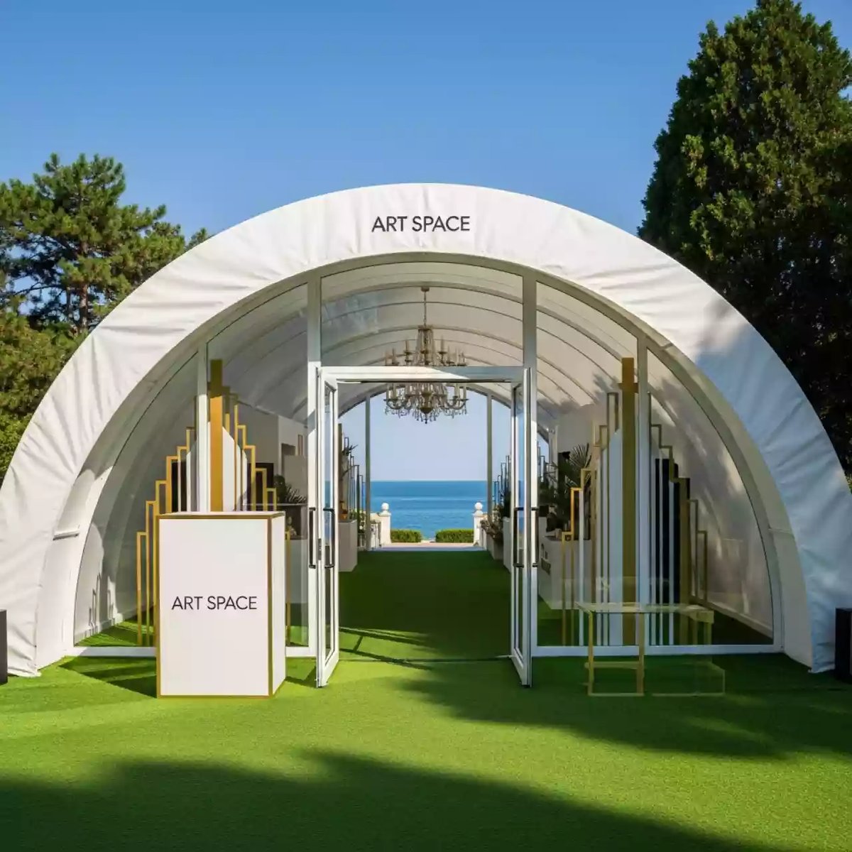 Аренда Шатер арочный в санатории «Металлург» — ART SPACE