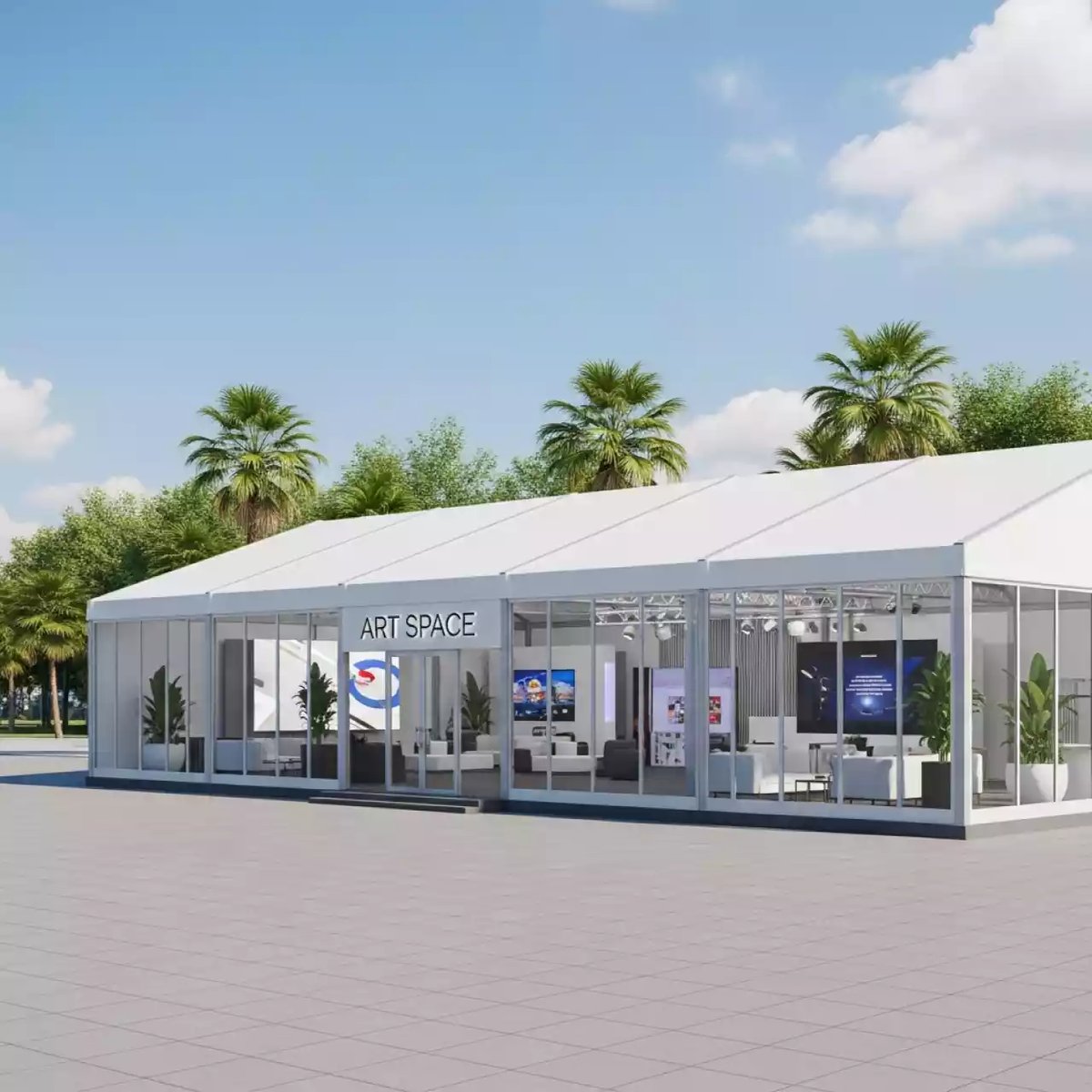 Аренда Шатер Big Tent 15 метров в Керлинговом центре «Ледяной куб» — ART SPACE