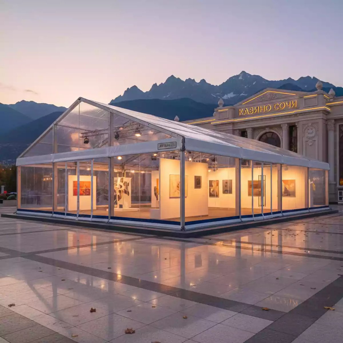 Аренда Шатер быстровозводимый в казино «Сочи» — ART SPACE