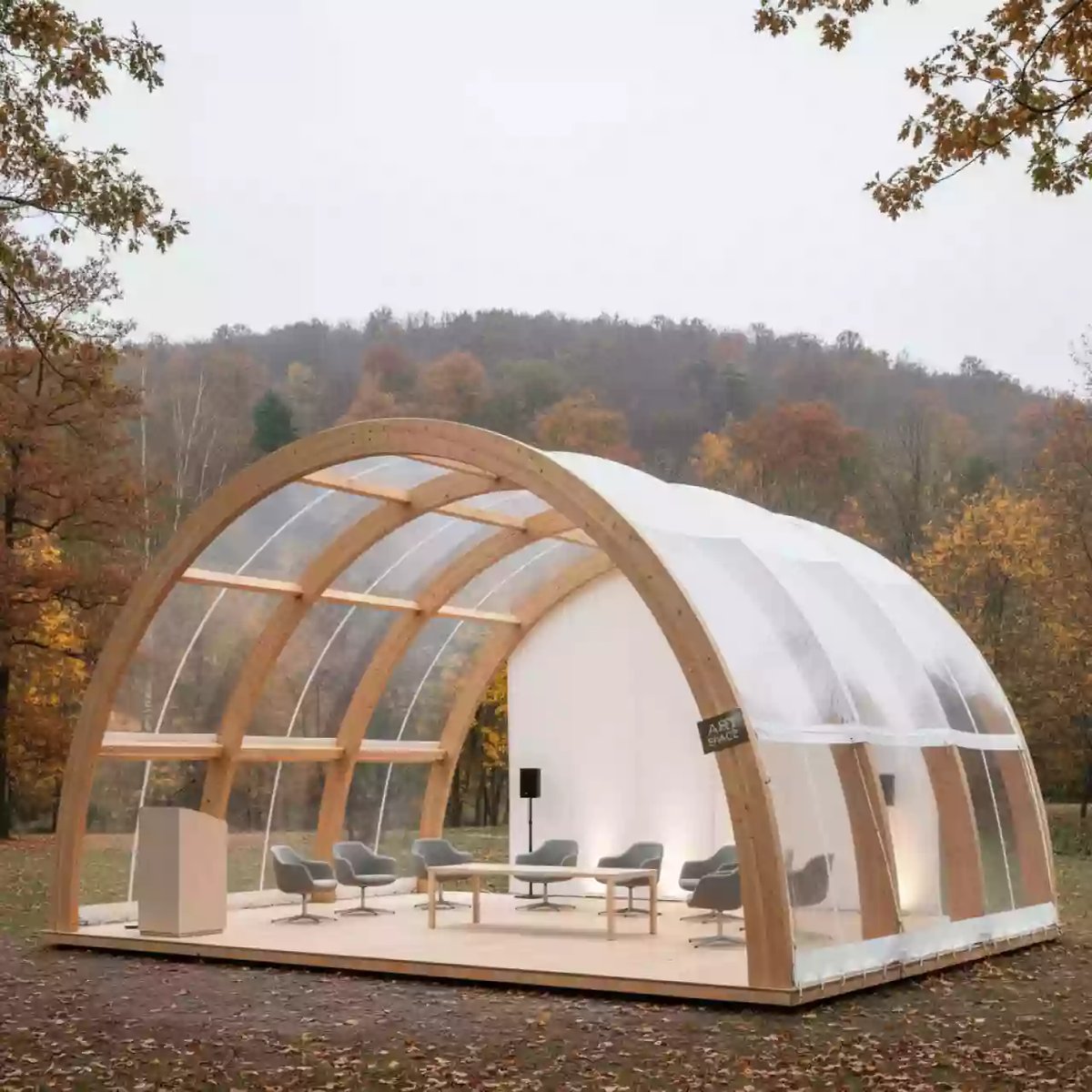 Аренда Шатер деревянный Wood RT 64 8 в Delta Sirius — ART SPACE