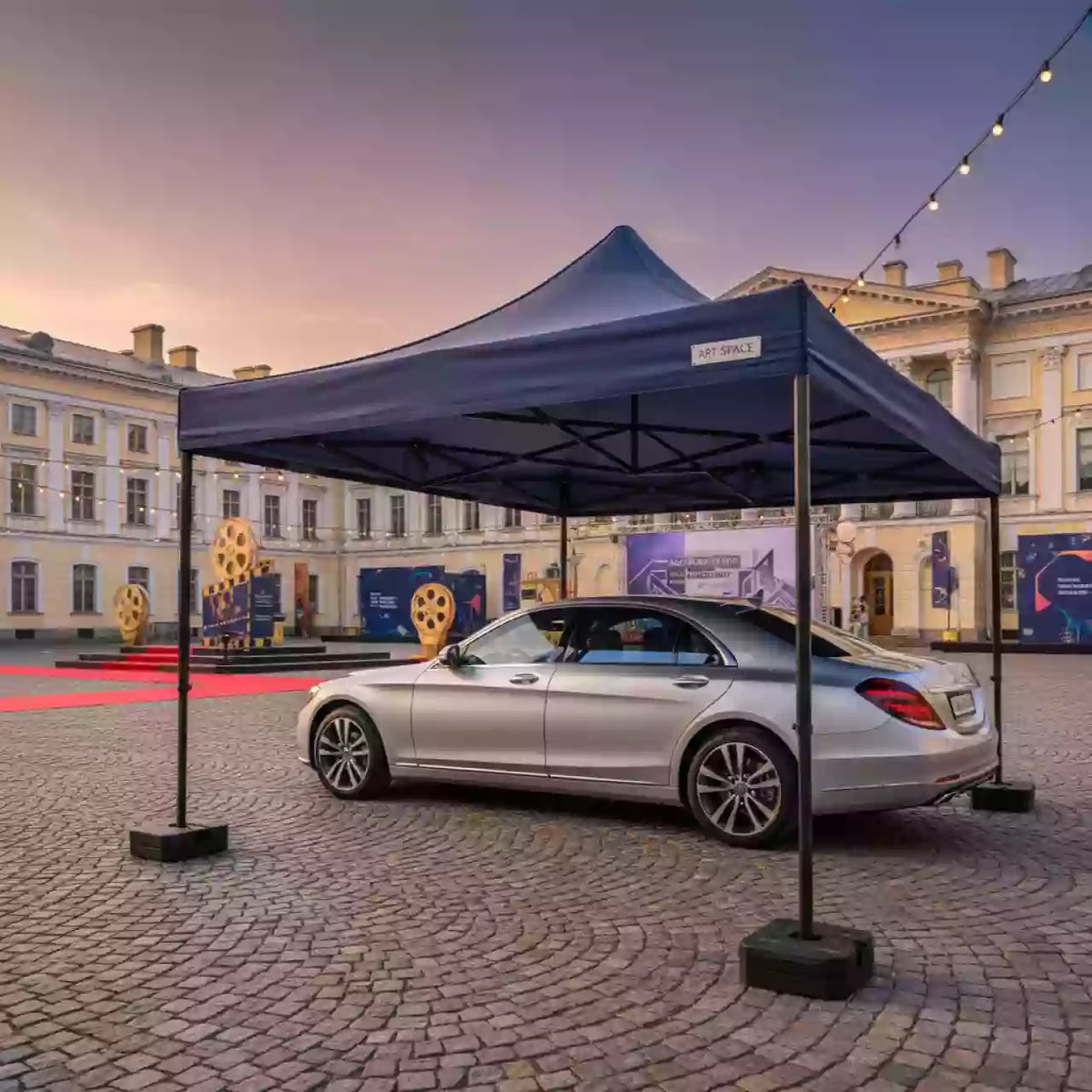 Аренда Шатер для автомобиля премиум Bizon 3х3 в усадьбе Голицына — ART SPACE