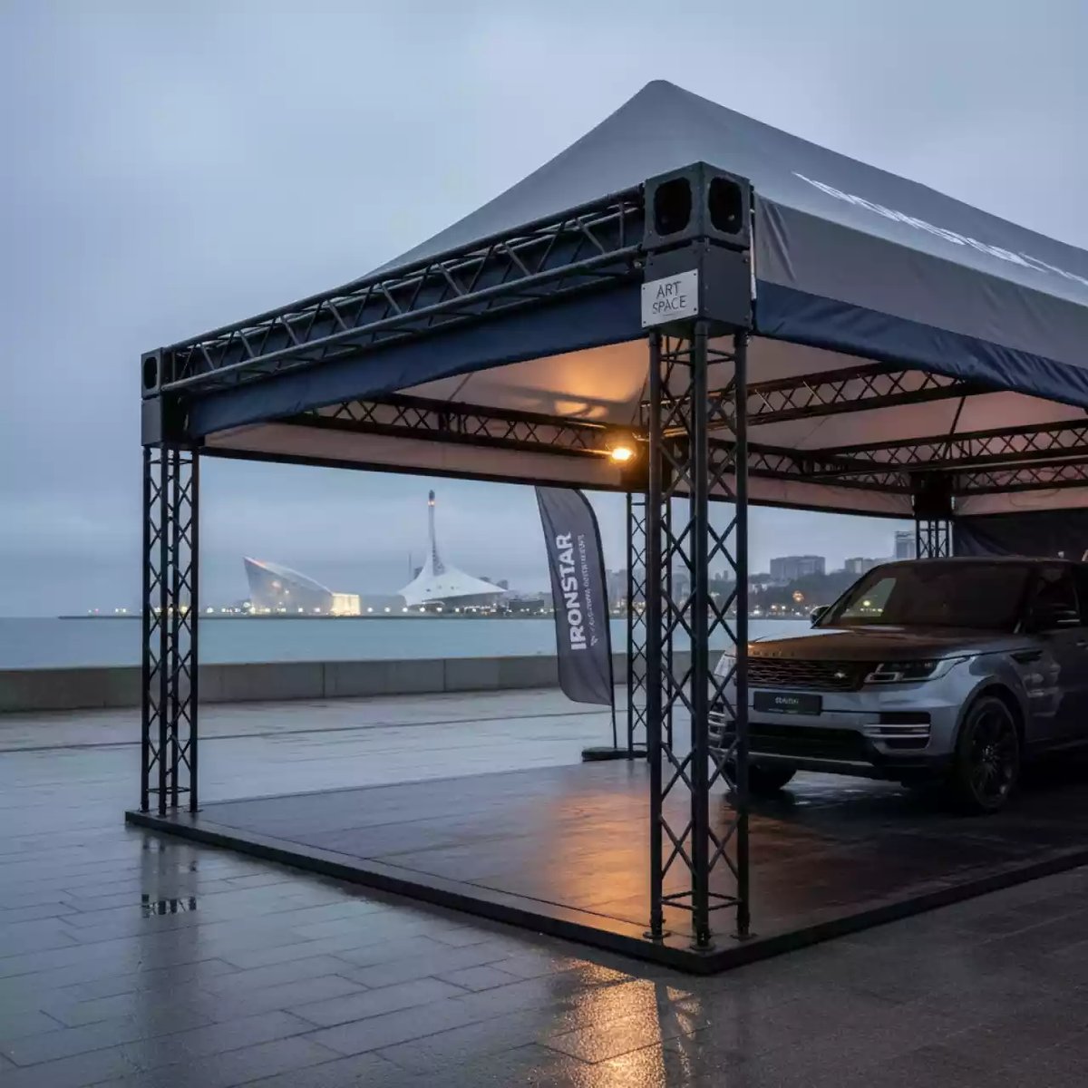 Аренда Шатер для автомобиля премиум Bizon 4х4 на Имеретинской набережной — ART SPACE