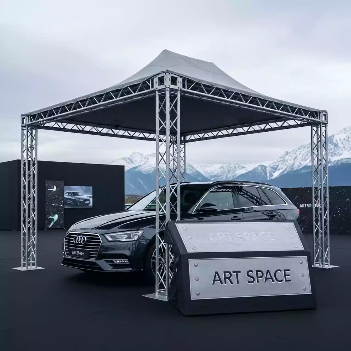 Аренда Шатер для автомобиля усиленный 3х3 в ледовом дворце «Роза Хутор» — ART SPACE