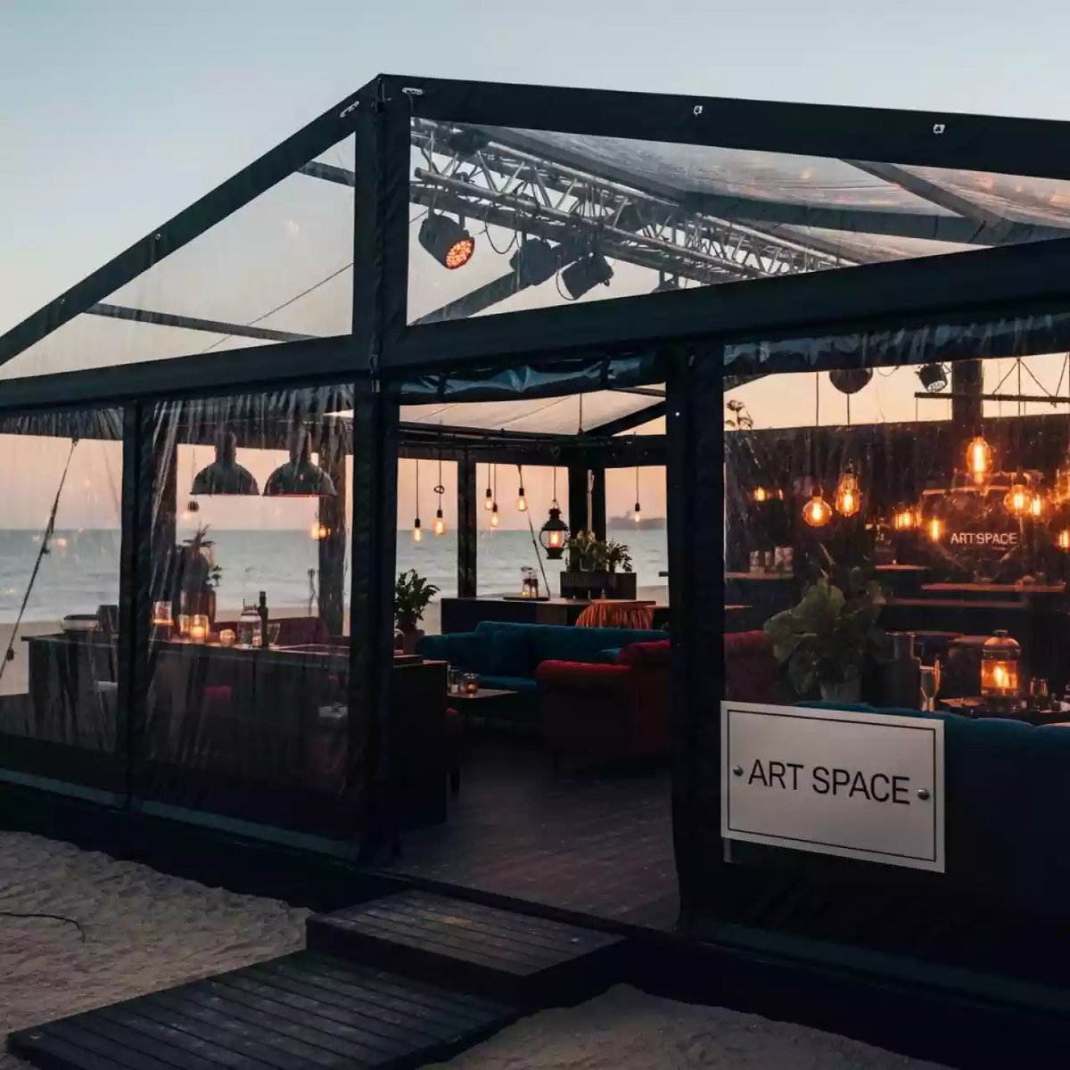 Аренда Шатер для банкетов премиум бизон 4х6 на пляже «Мандарин» — ART SPACE