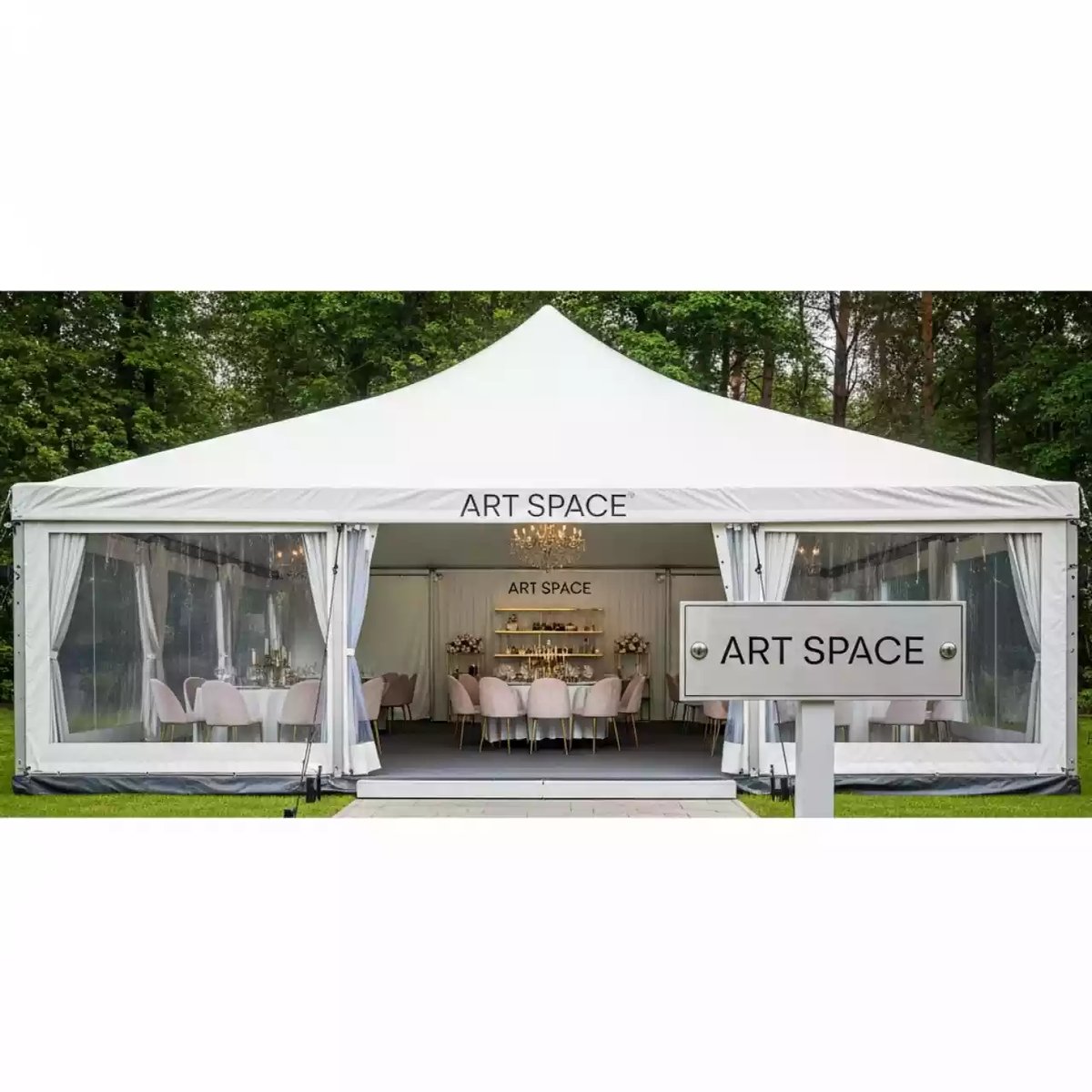 Аренда Шатер для банкетов премиум Bizon 4х8 в отеле «Звездный» — ART SPACE