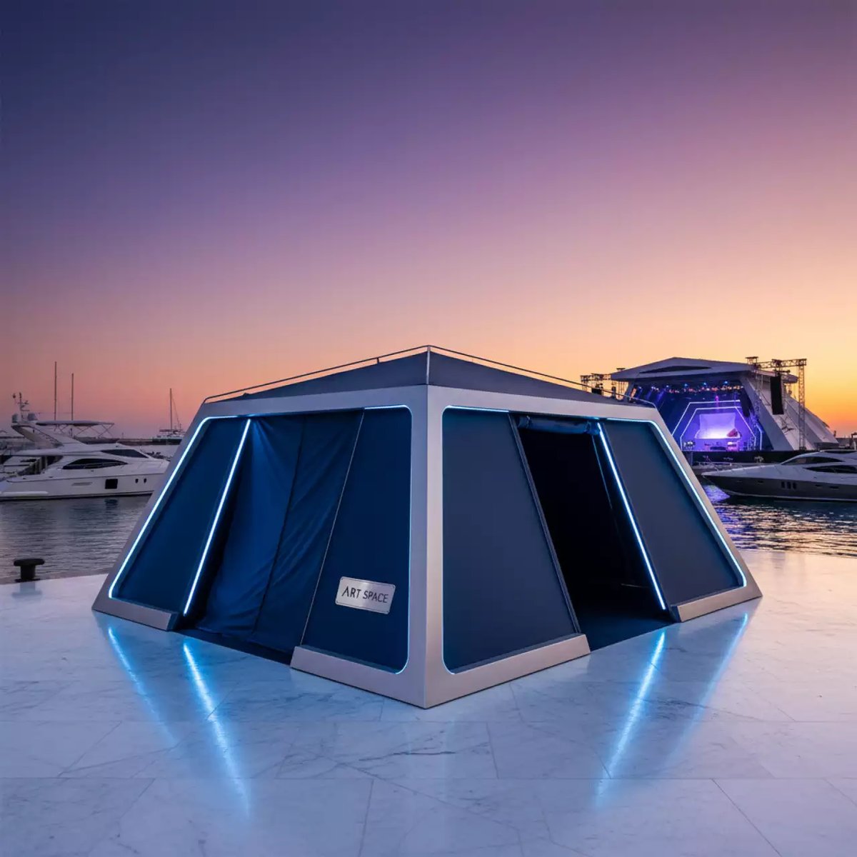 Аренда Шатер для дома и дачи премиум Bizon 3х4.5 на территории Морпорта Сочи — ART SPACE