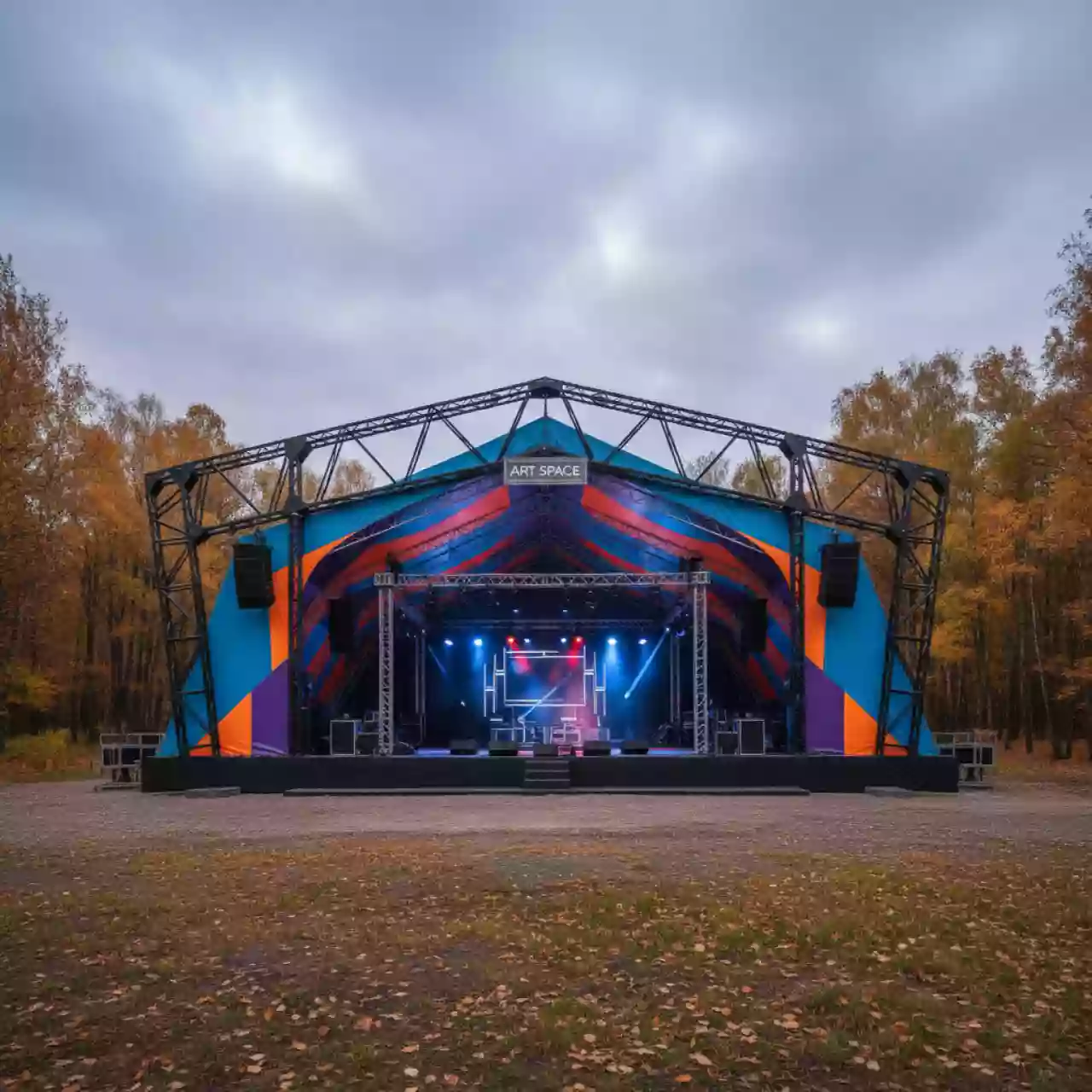 Аренда Шатер для фестивалей в санатории «Русь» — ART SPACE
