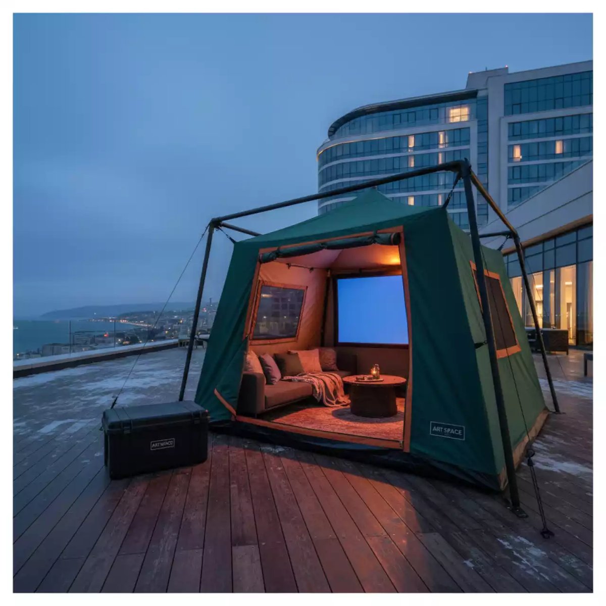 Аренда Шатер для городских мероприятий премиум бизон 4х4 в отеле Hyatt Regency Sochi — ART SPACE