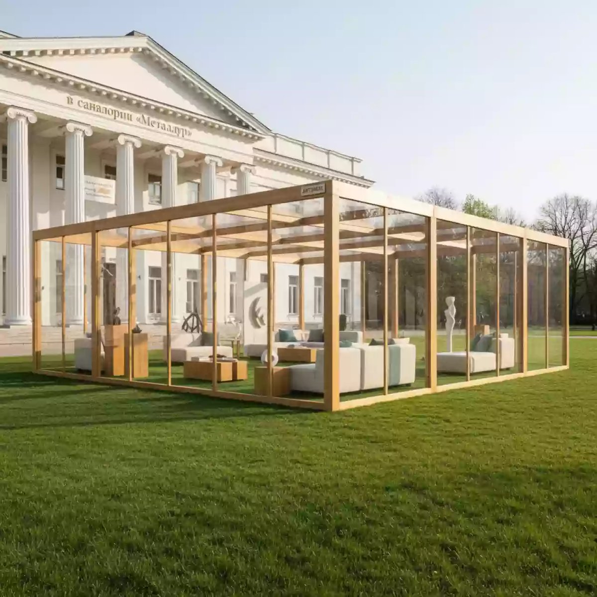 Аренда Шатер для городских мероприятий в санатории «Металлург» — ART SPACE