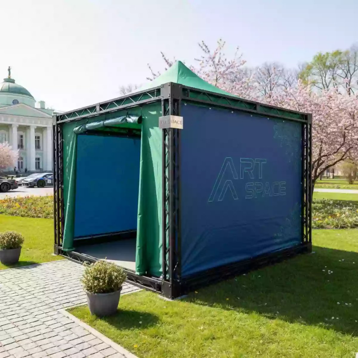 Аренда Шатер для мотоспорта и автоспорта усиленный Pro 2х2 в усадьбе Голицына — ART SPACE