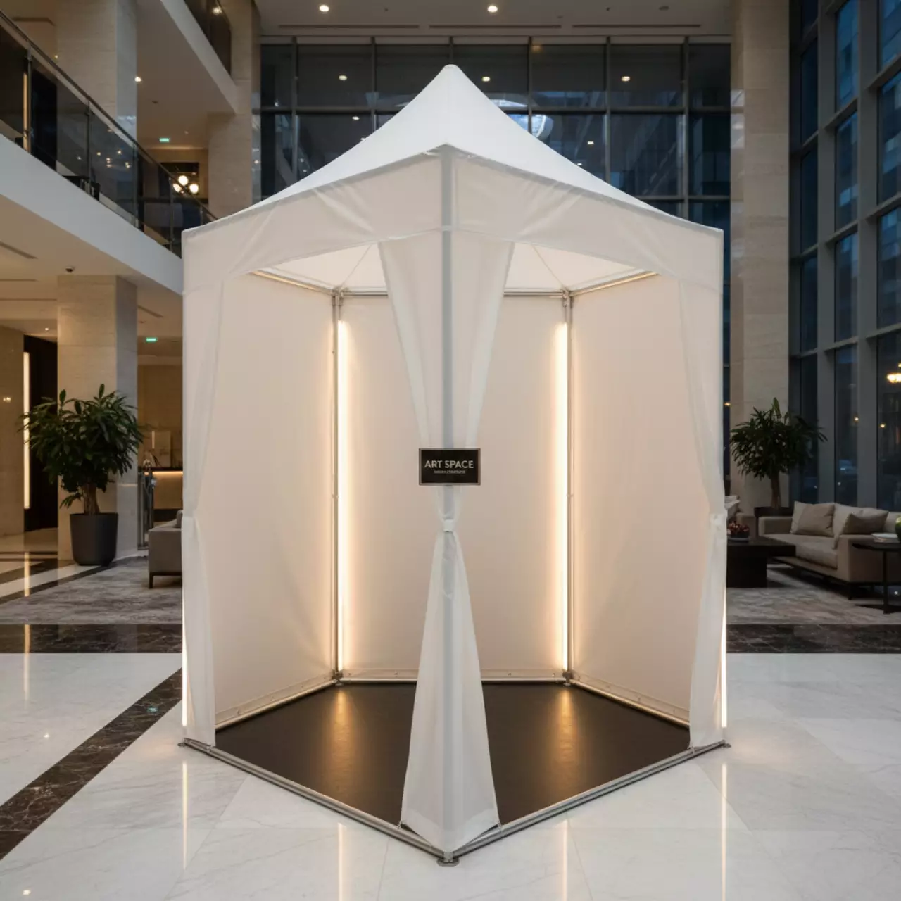Аренда Шатер для торговли и ярмарок премиум бизон 2х3 м в Маринс Парк Отеле — ART SPACE