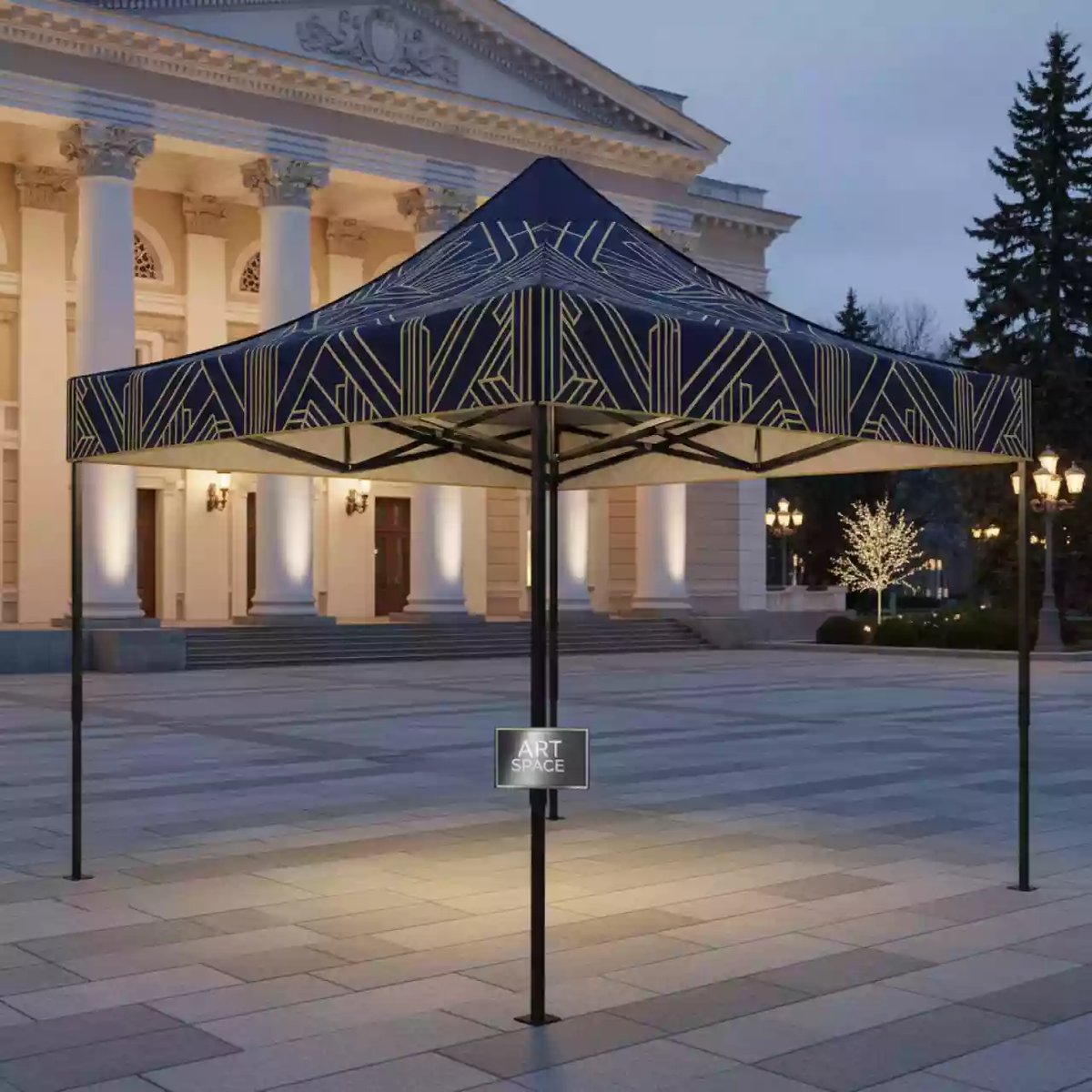 Аренда Шатер для торговли и ярмарок премиум бизон 3х3 м в Зимнем театре — ART SPACE