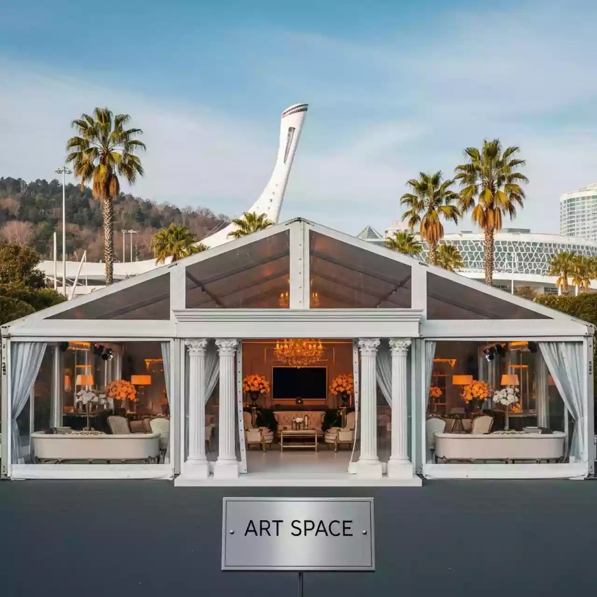 Аренда Шатер двухскатный в Сириусе — ART SPACE