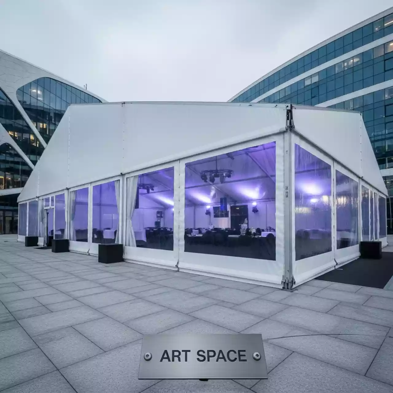 Аренда Шатер двускатный 10х45 м в ОКЦ «Галактика» — ART SPACE