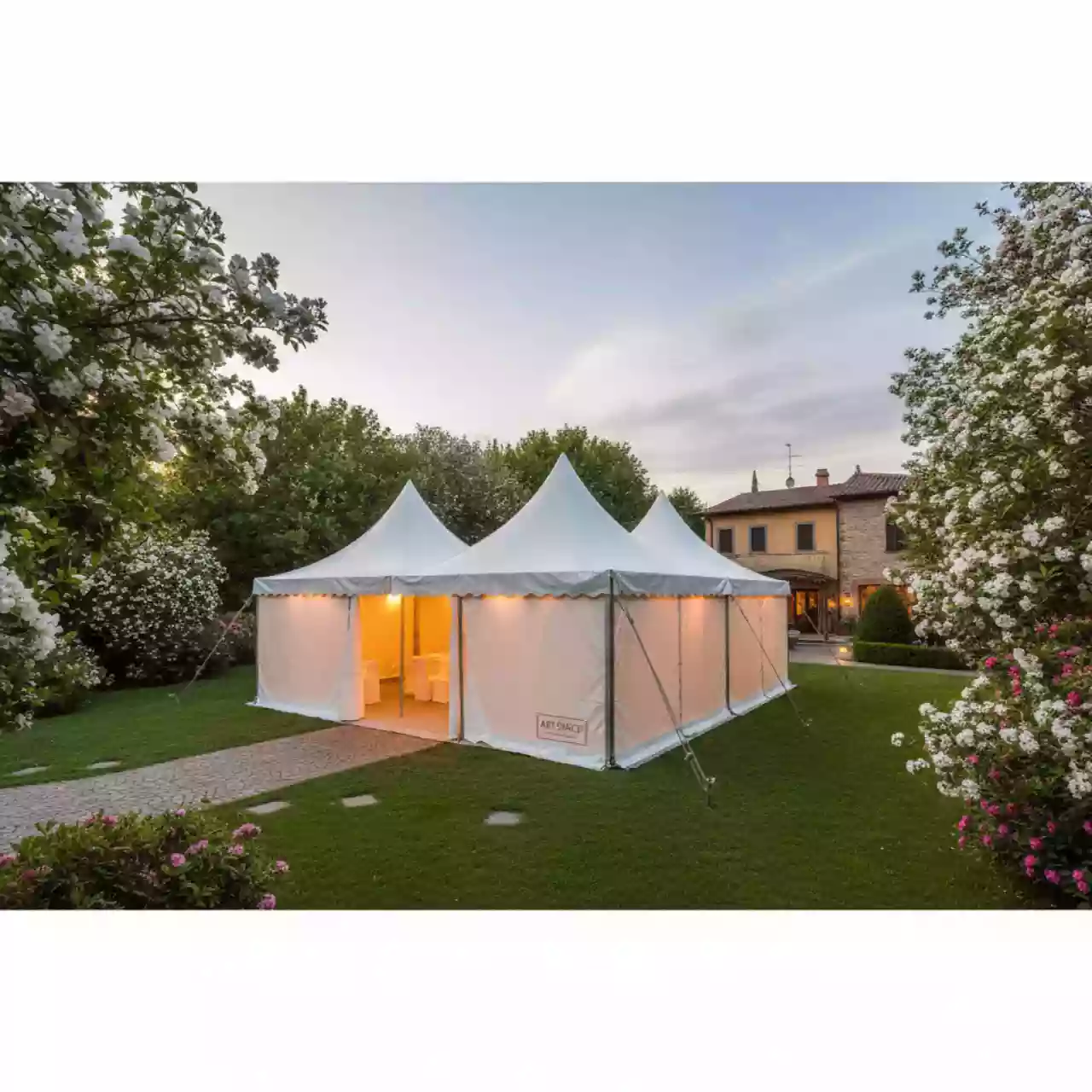 Аренда Шатер двускатный 25х25 м в ресторане «La Terrazza» — ART SPACE