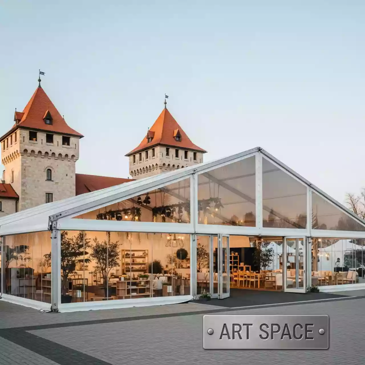 Аренда Шатер двускатный 25х50 м в отеле «Богатырь» — ART SPACE