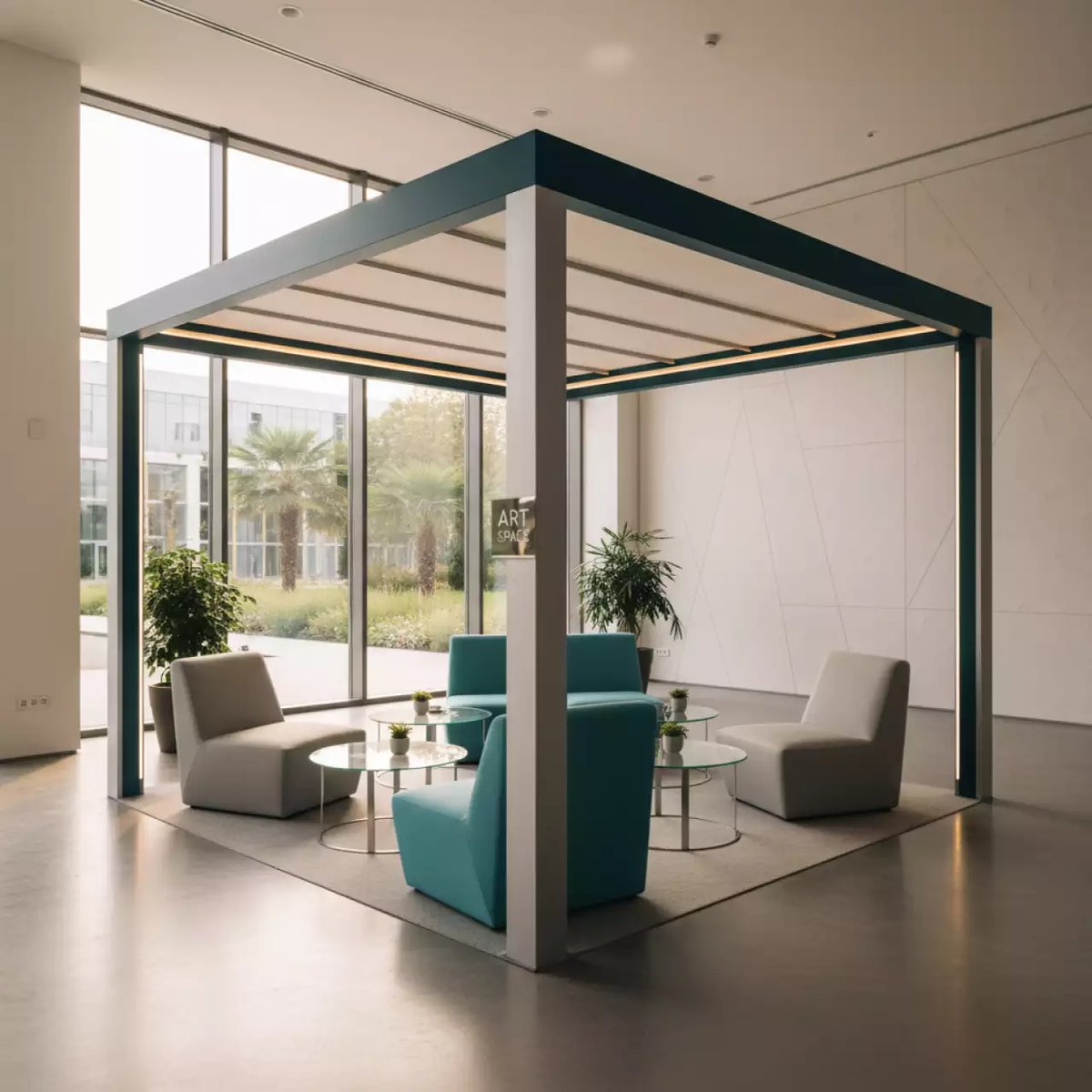 Аренда Шатер Geneva с лежаками в банкетном зале «Дельфин» — ART SPACE