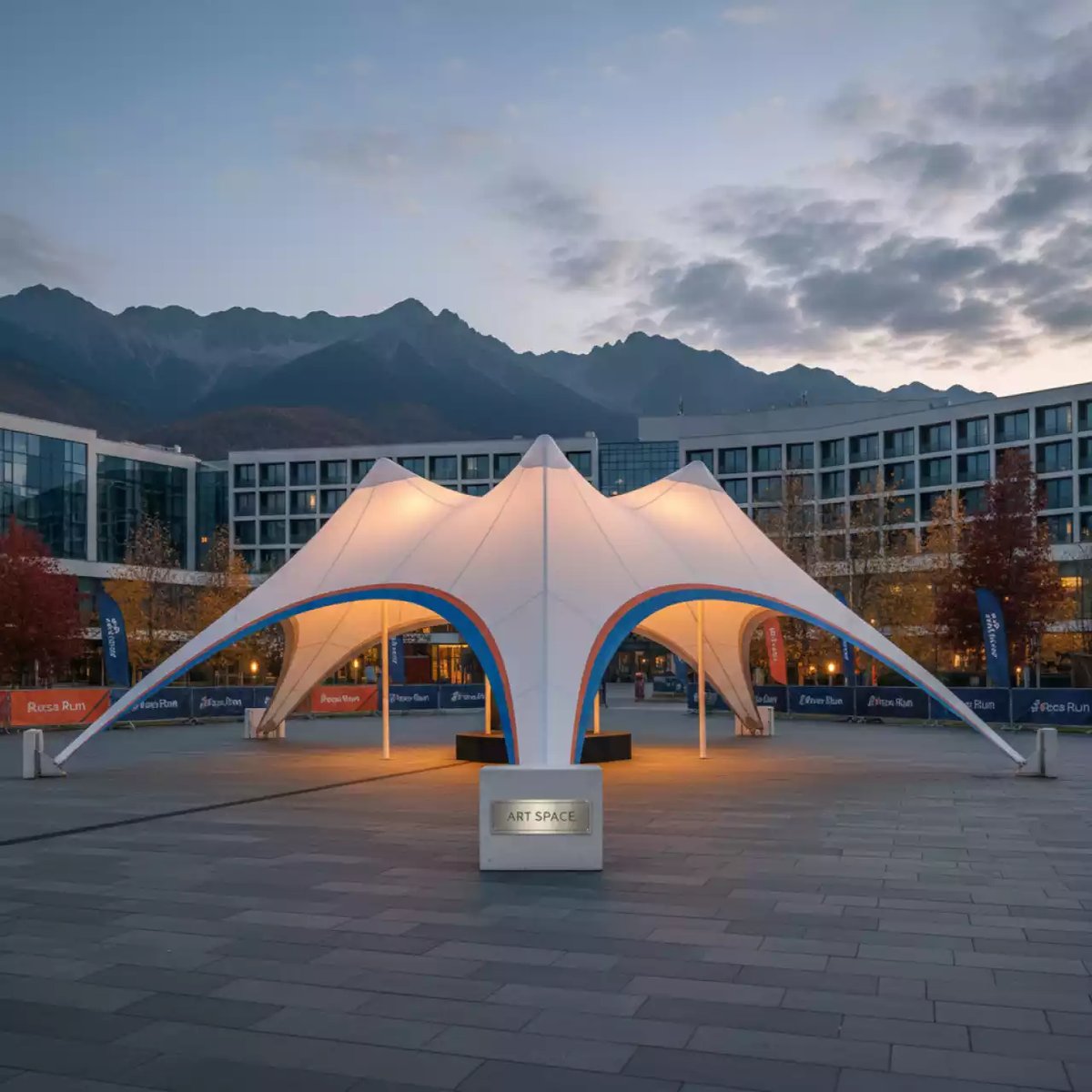 Аренда Шатер каскадный Cascade RT 6х8 в Gamma Sirius — ART SPACE