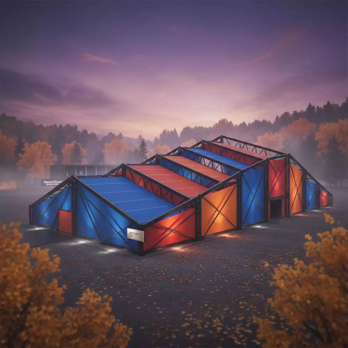 Аренда Шатер каскадный Cascade Triada в Novotel Resort — ART SPACE