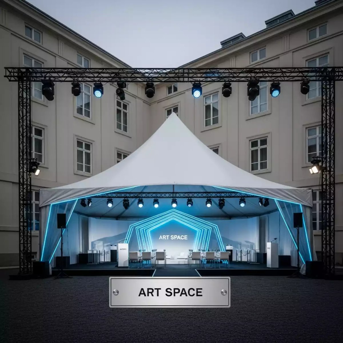 Аренда Шатер каскадный Сидней в Boutique Hotel PORTUM 1905 — ART SPACE