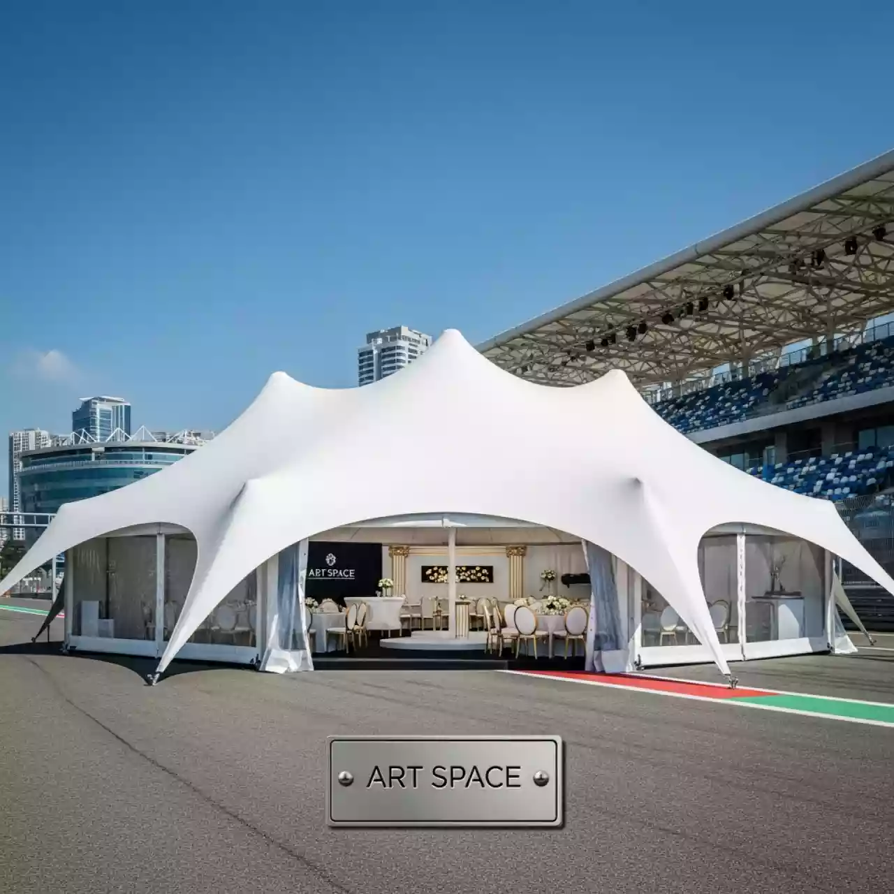 Аренда Шатер Кайт 12х18 на Сочи Автодроме — ART SPACE