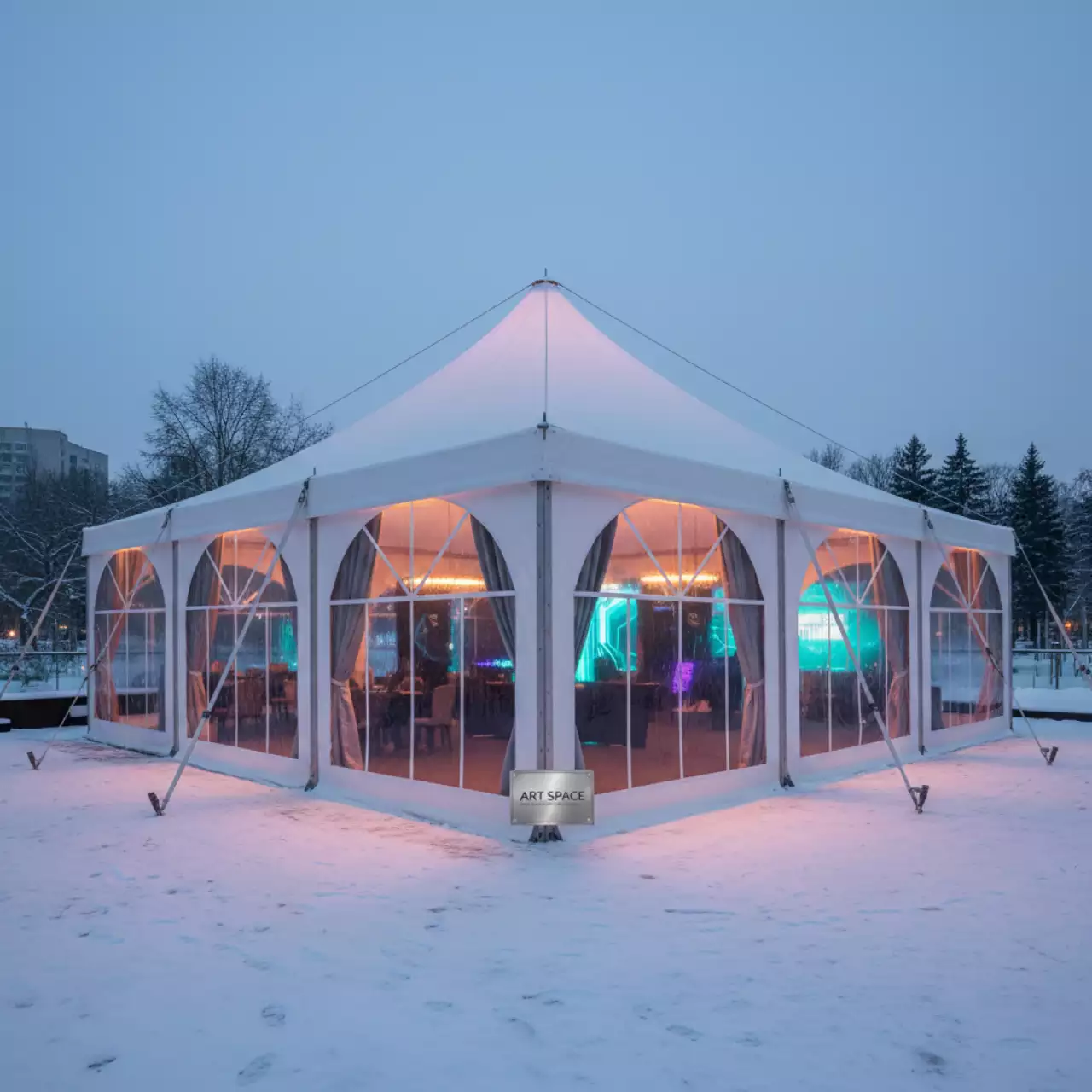 Аренда Шатер классический большой 15х40 м в ресторане «Sanremo» — ART SPACE
