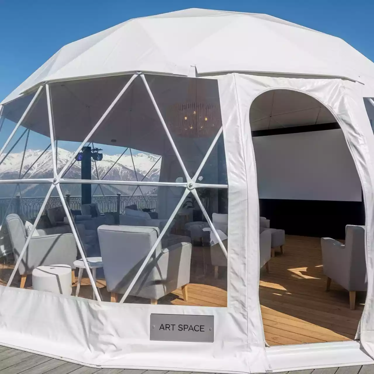 Аренда Шатер купольный 16,6х14 в Rixos Krasnaya Polyana — ART SPACE