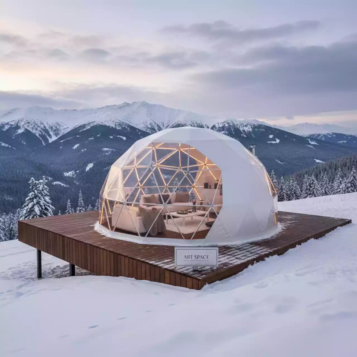 Аренда Шатер купольный 6х6 м в Rixos Krasnaya Polyana — ART SPACE