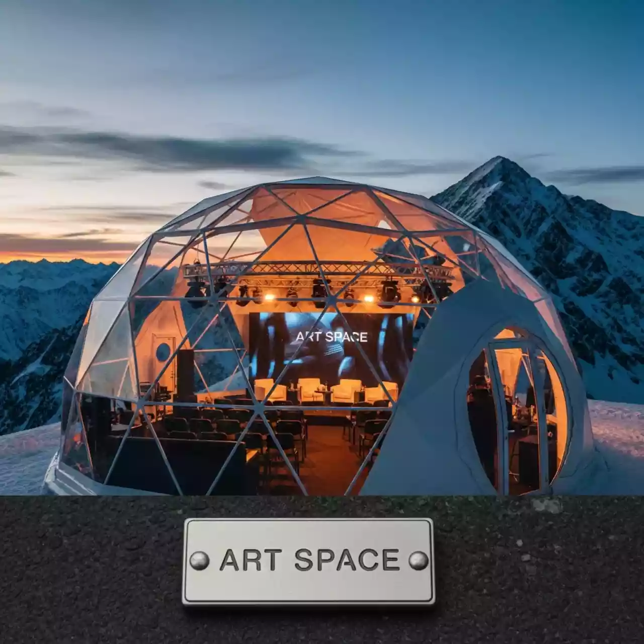 Аренда Шатер купольный на площадке Rosa Peak (2320м) — ART SPACE