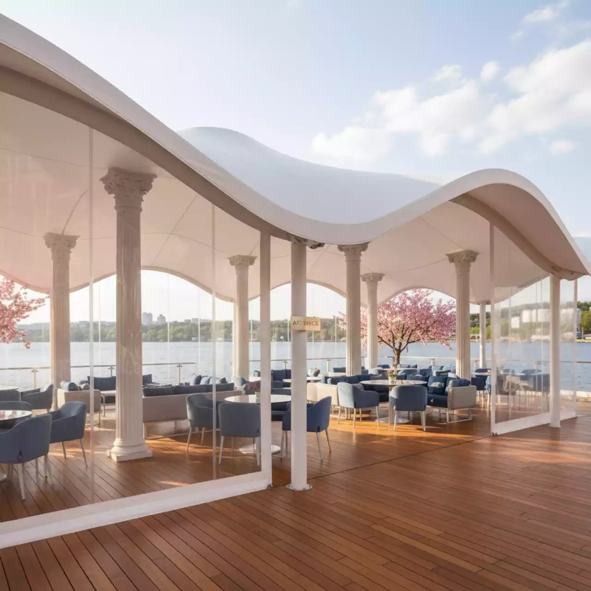 Аренда Шатер Membrana 1 в ресторане «Паруса» — ART SPACE