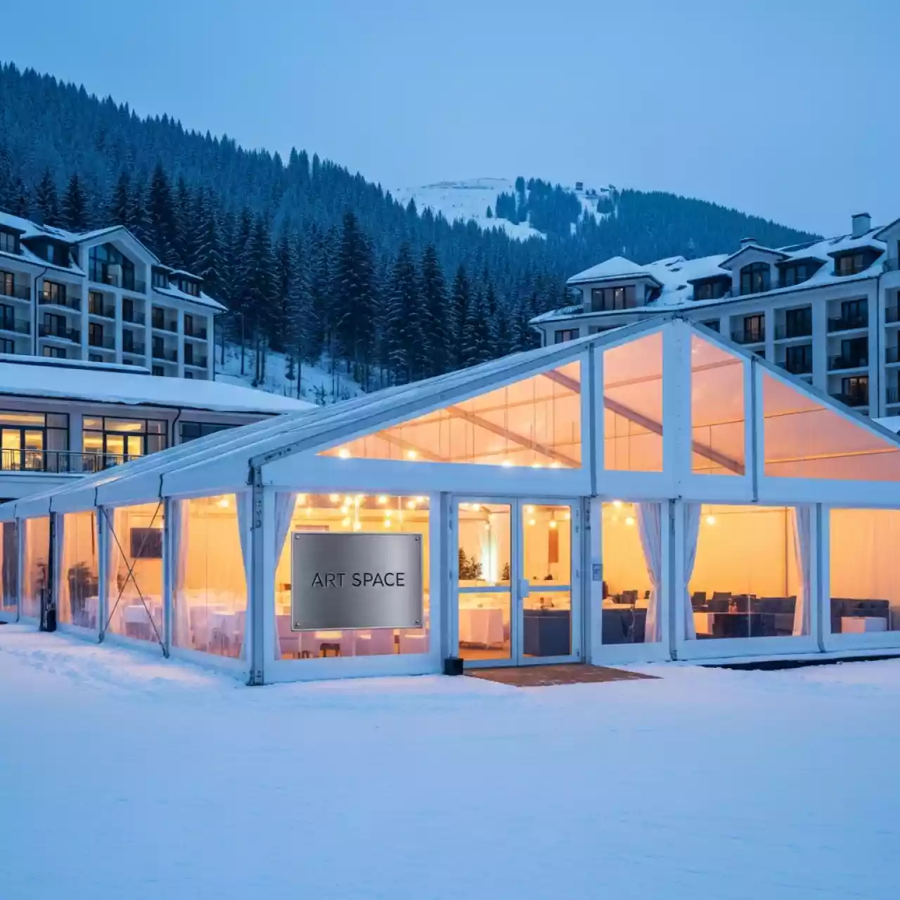 Аренда Шатер многогранный 13х18 м в Mövenpick Hotel — ART SPACE