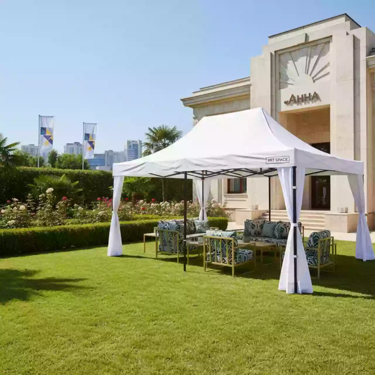 Аренда Шатер мобильный Премиум Бизон 3х6 на вилле «Анна» — ART SPACE