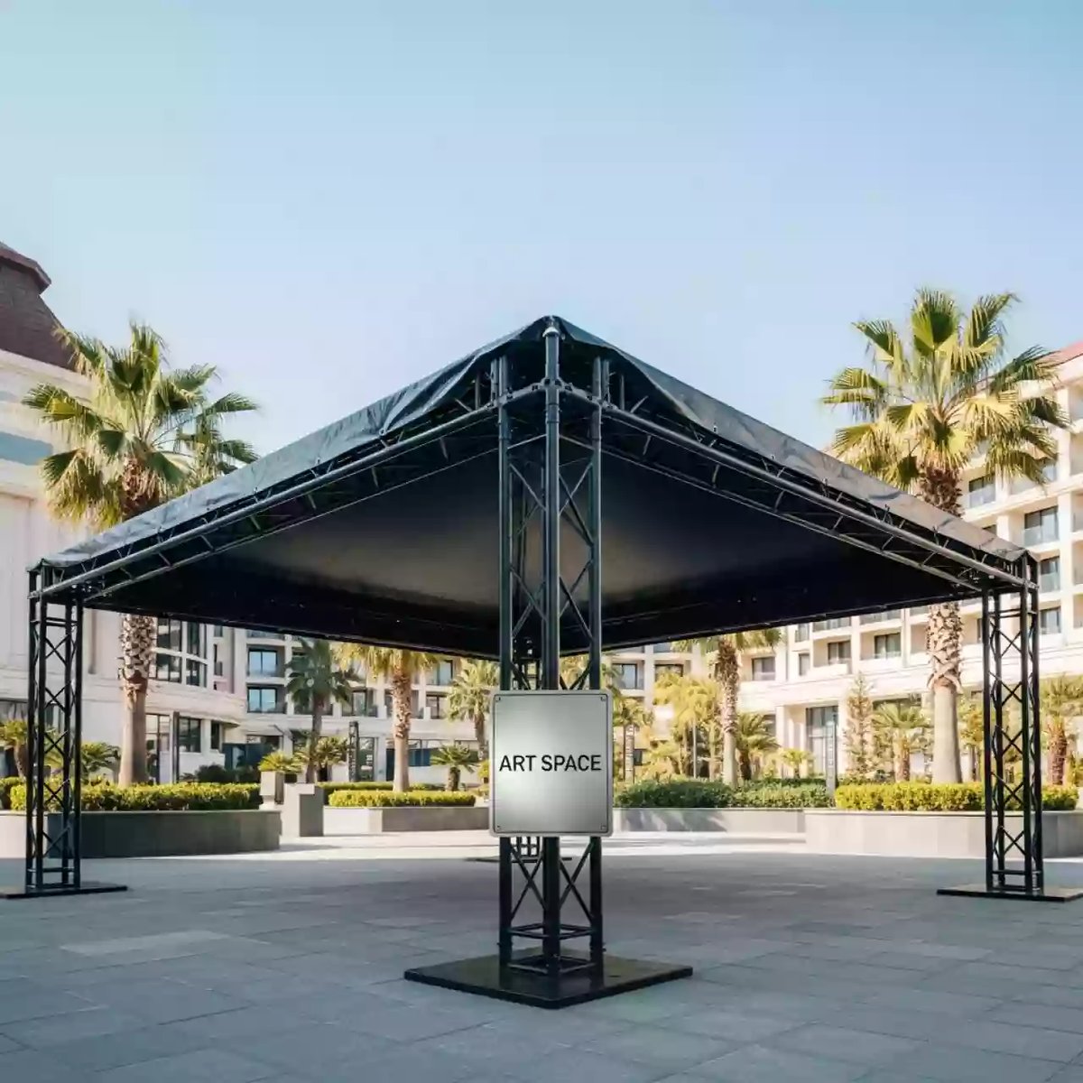 Аренда Шатер односкатный из ферм 4х3 черный в Sport Inn Hotel & Wellness — ART SPACE