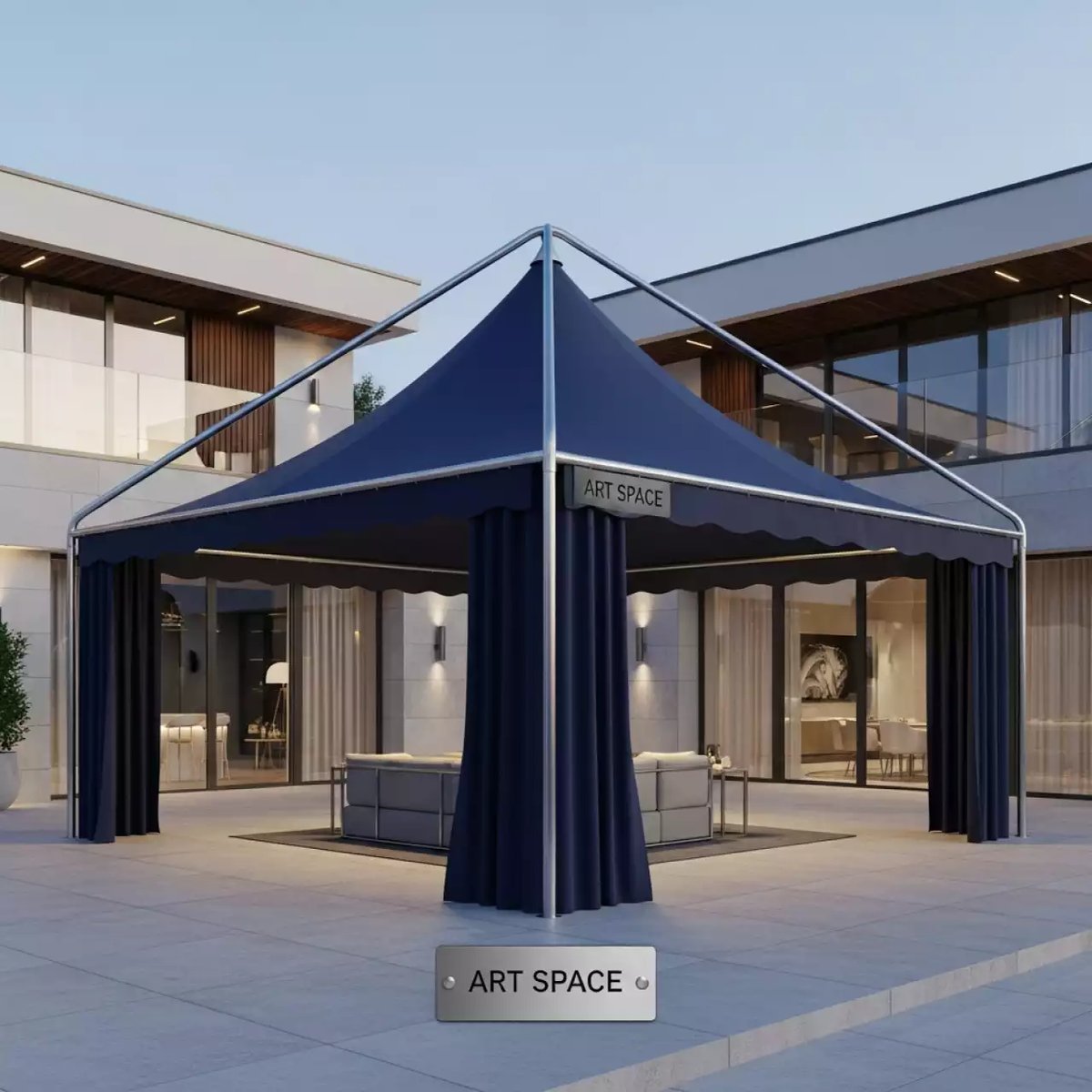 Аренда Шатер пагода 5х7 м на вилле «Анна» — ART SPACE