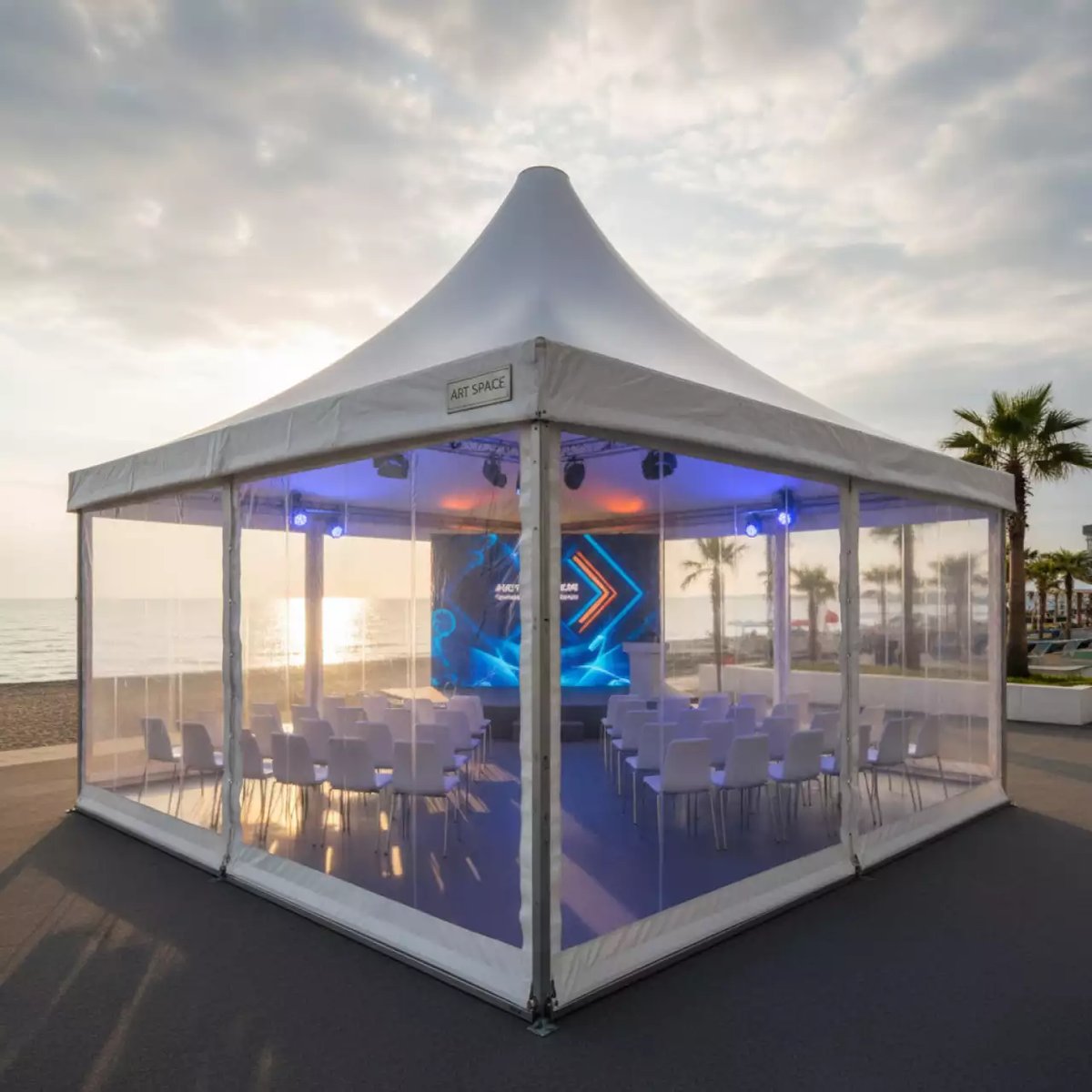 Аренда Шатер пагода павильон 5х10 м в Bridge Resort — ART SPACE