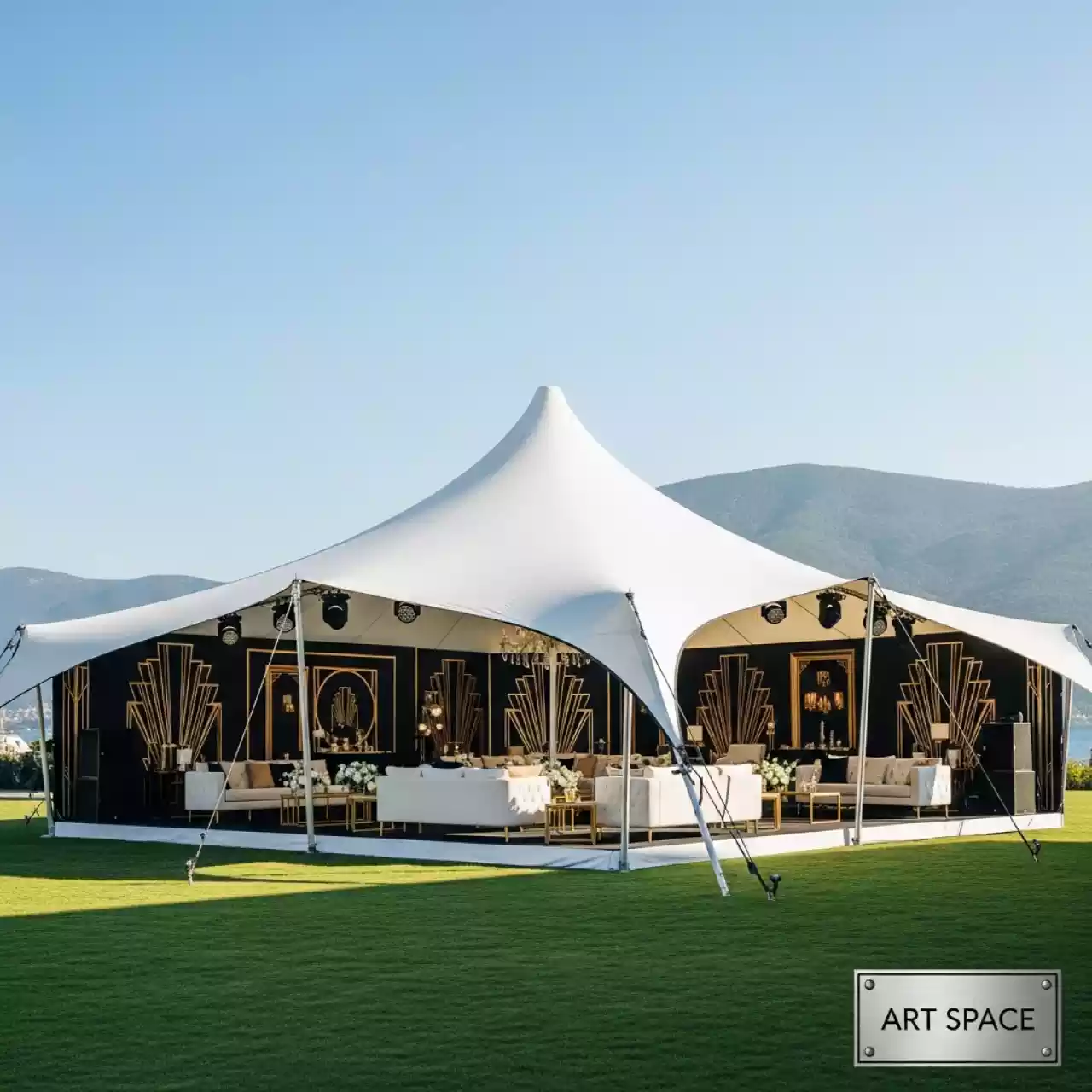 Аренда Шатер парящий Fly 18х24 в комплексе «Дагомыс» — ART SPACE